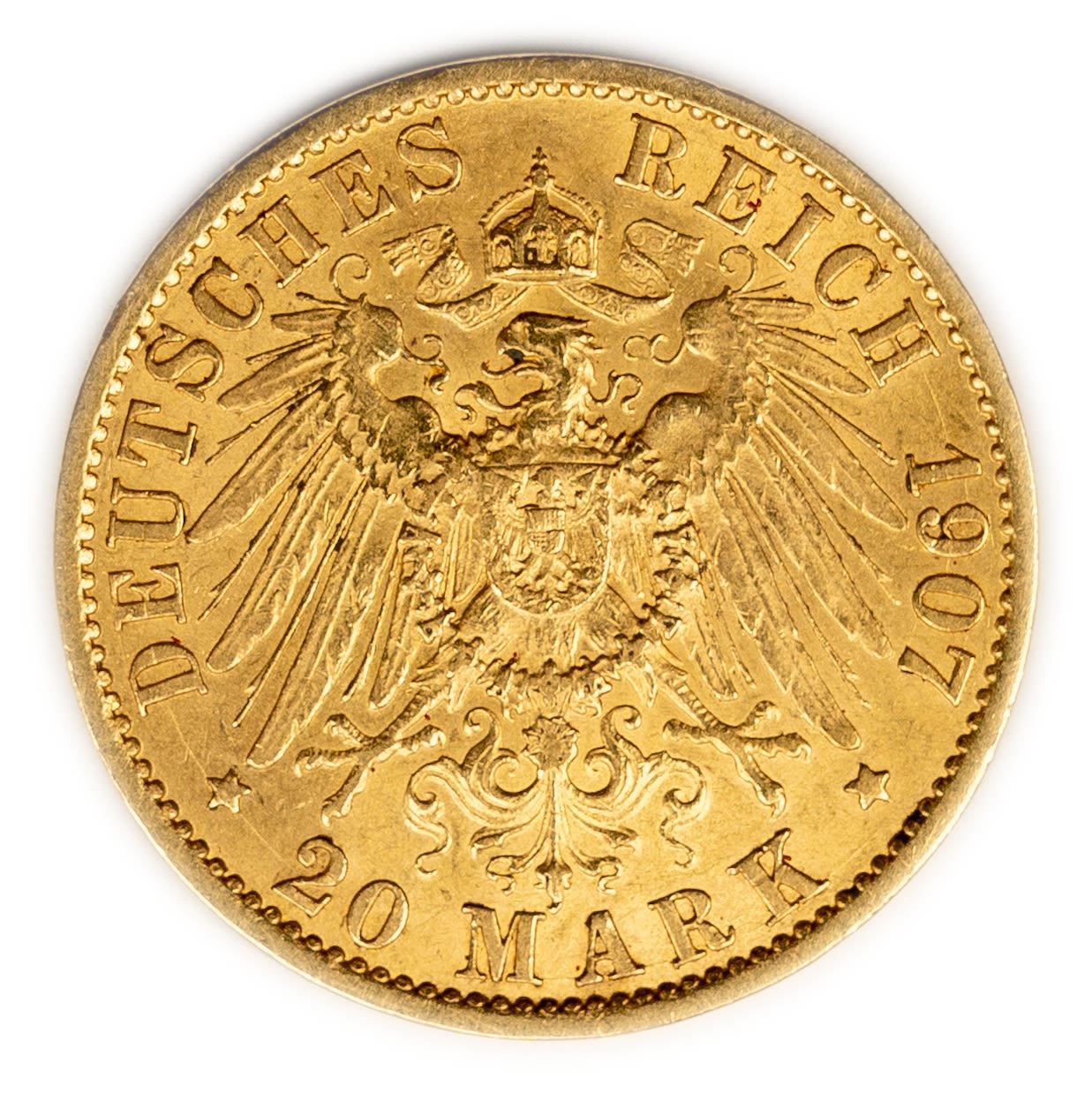 Germany / Prussia - 20 Mark 1907 - Wilhelm II - Gold 900, 7.8g, 22.5 mm
Only 10% fees + VAT on ... - 1 1