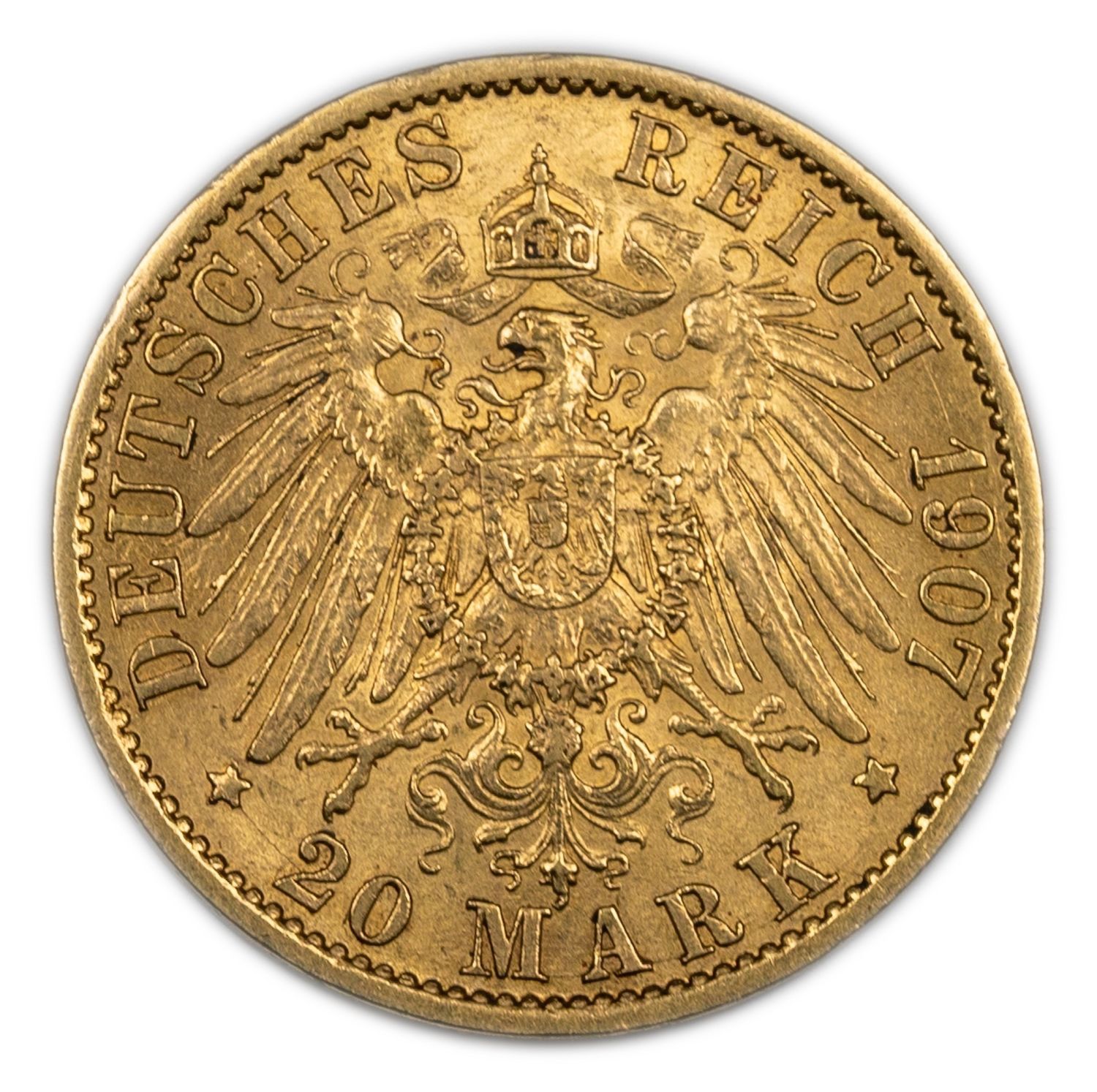 Germany / Prussia - 20 Mark 1907 - Wilhelm II - Gold 900, 7.8g, 22.5 mm
Only 10% fees + VAT on ... - 1 3
