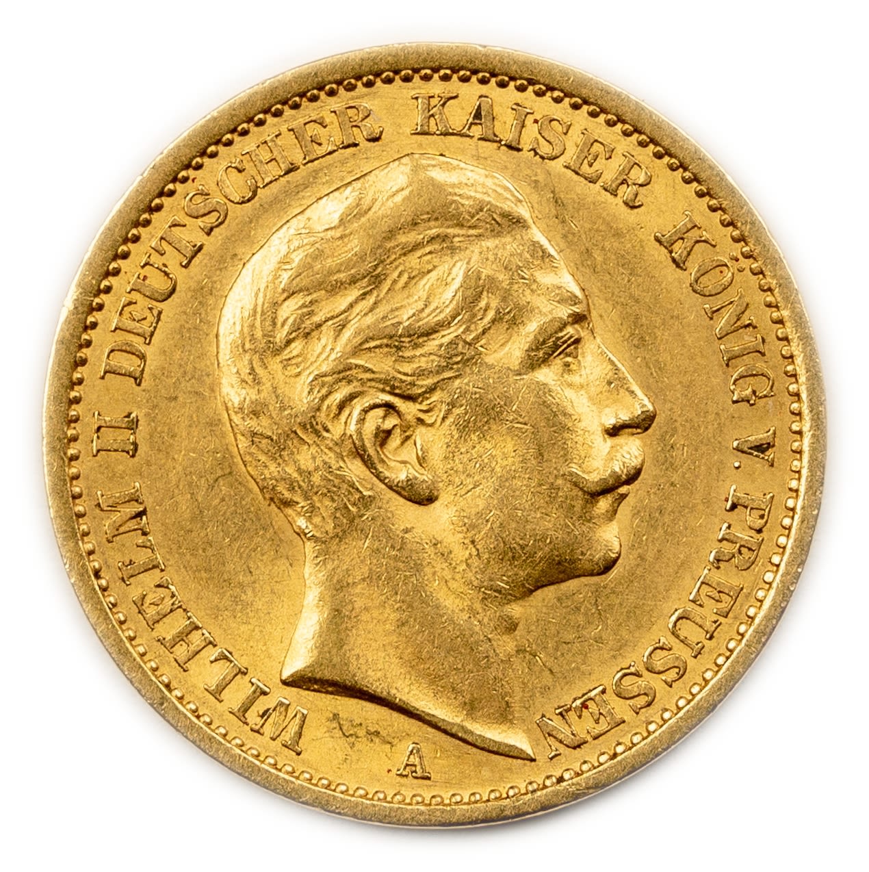 Germany / Prussia - 20 Mark 1907 - Wilhelm II - Gold 900, 7.8g, 22.5 mm
Only 10% fees + VAT on ...