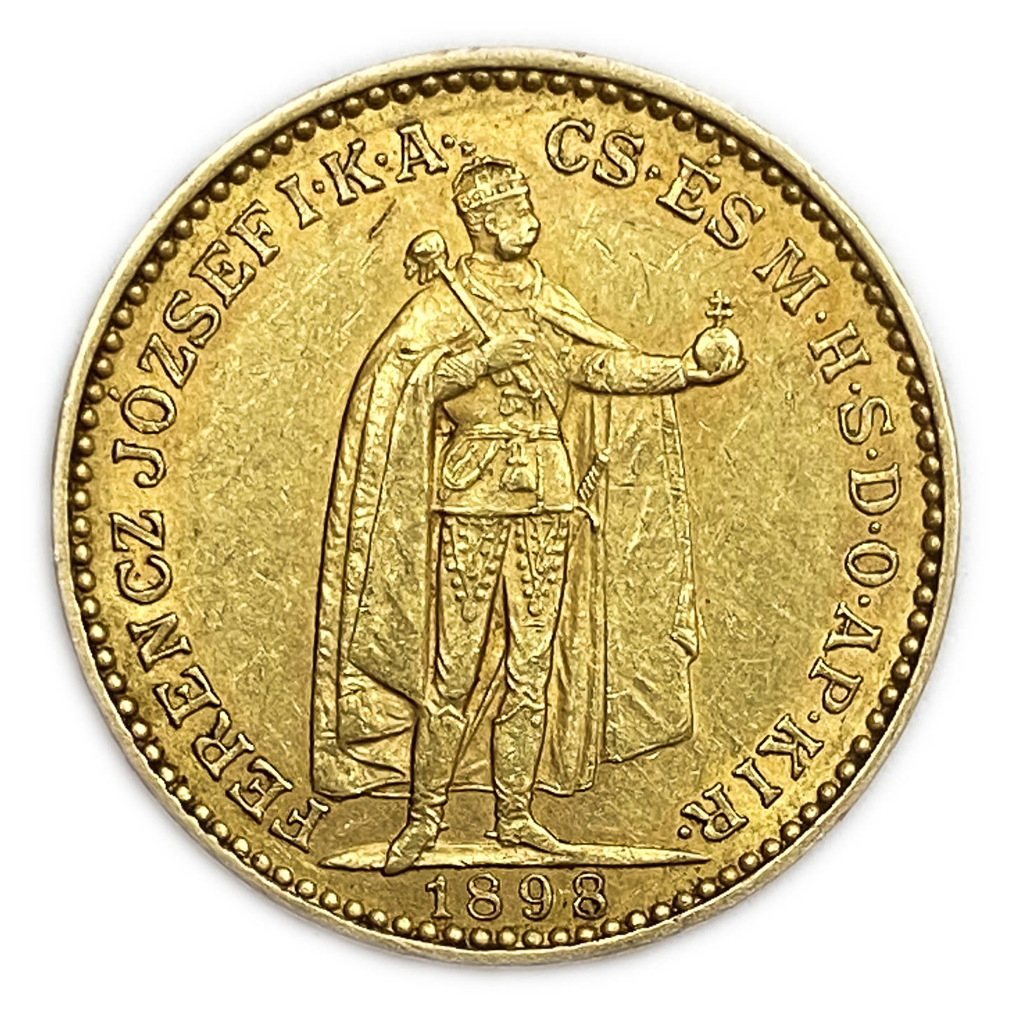 Austro Hungary - 20 krona 1898 - XF-AU - gold 900, 6.77 g
Only 10% fees + VAT on this ...
