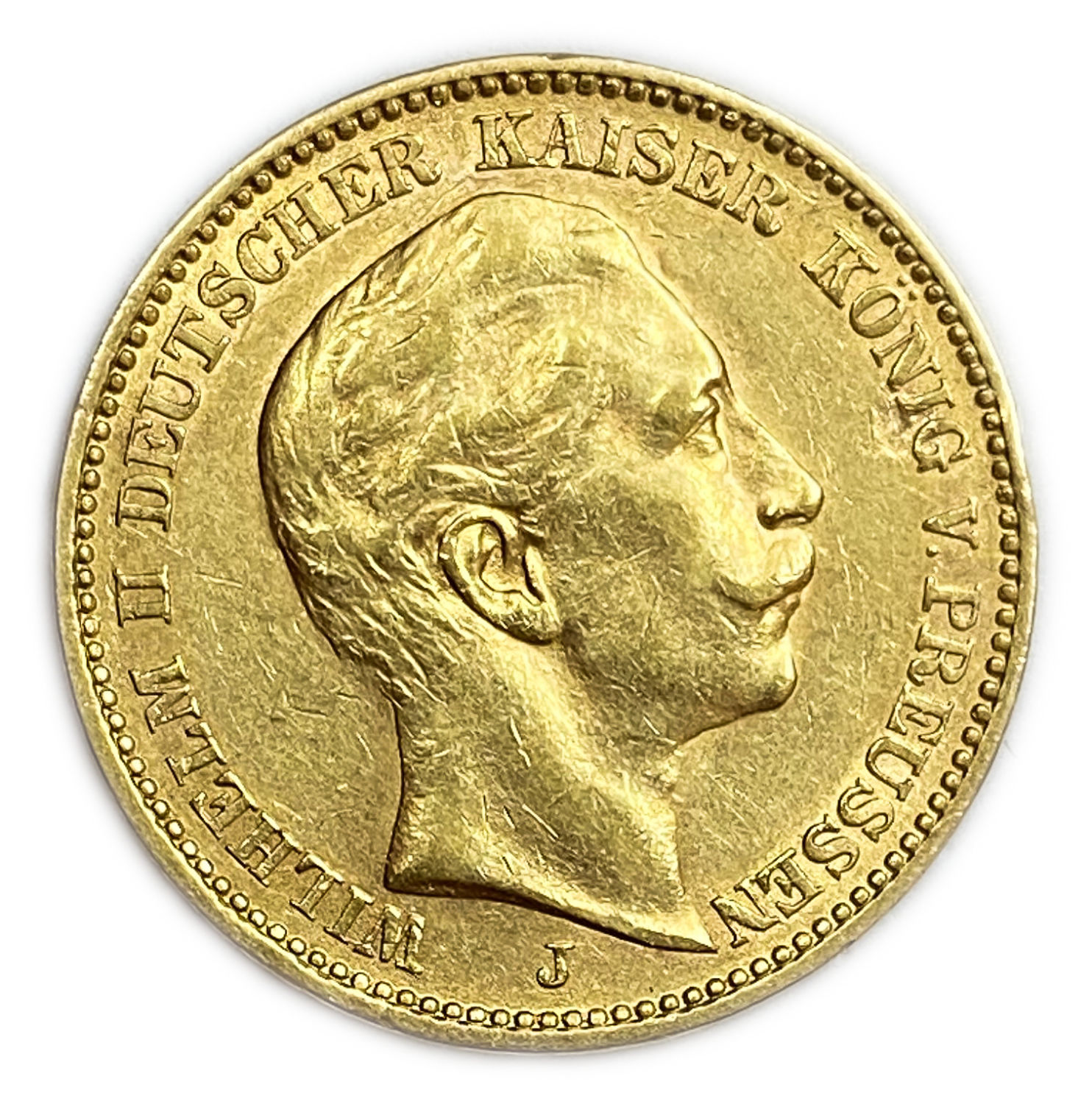 Germany / Prussia - 20 Mark 1910 - Wilhelm II - Gold 900, 7.8g, 22.5 mm
Only 10% fees + VAT on ...