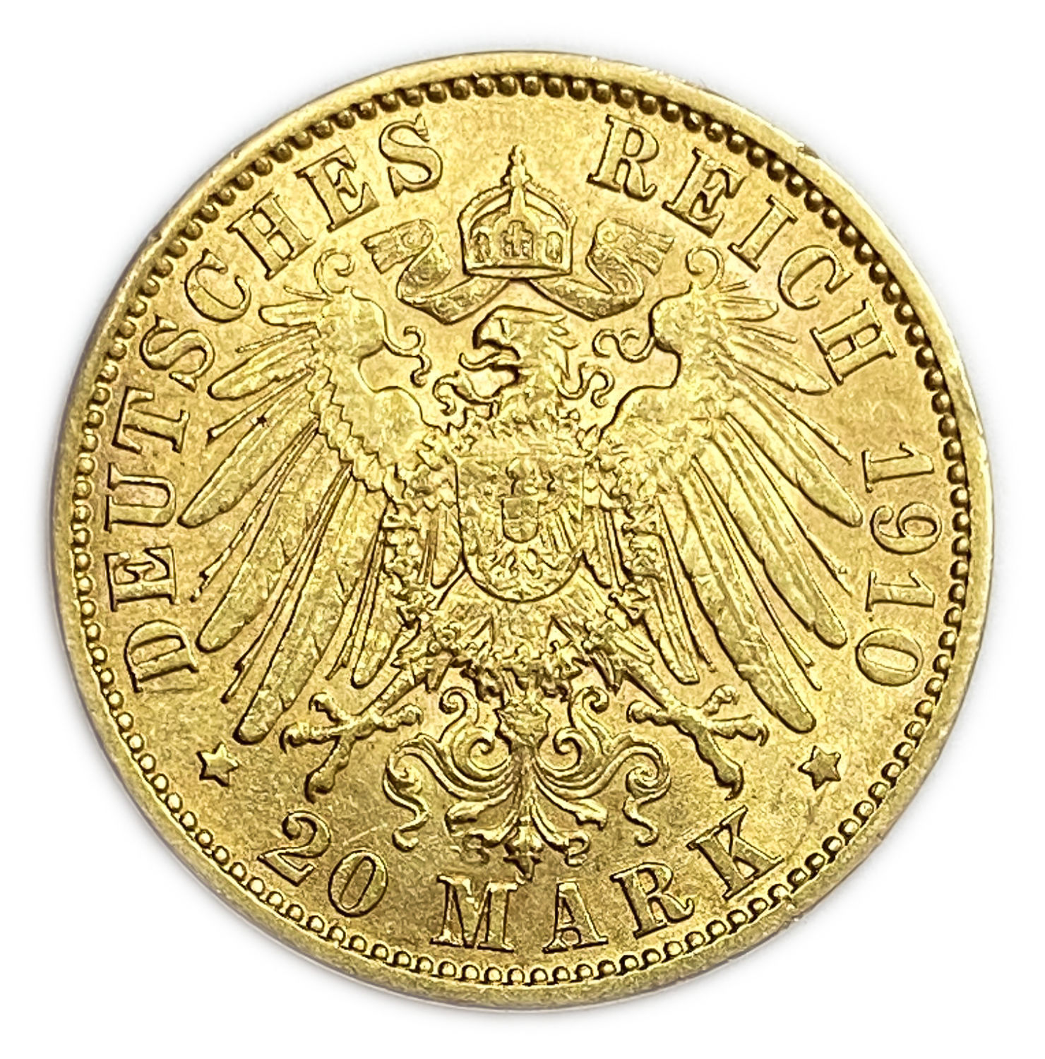 Germany / Prussia - 20 Mark 1910 - Wilhelm II - Gold 900, 7.8g, 22.5 mm
Only 10% fees + VAT on ... - 1 1