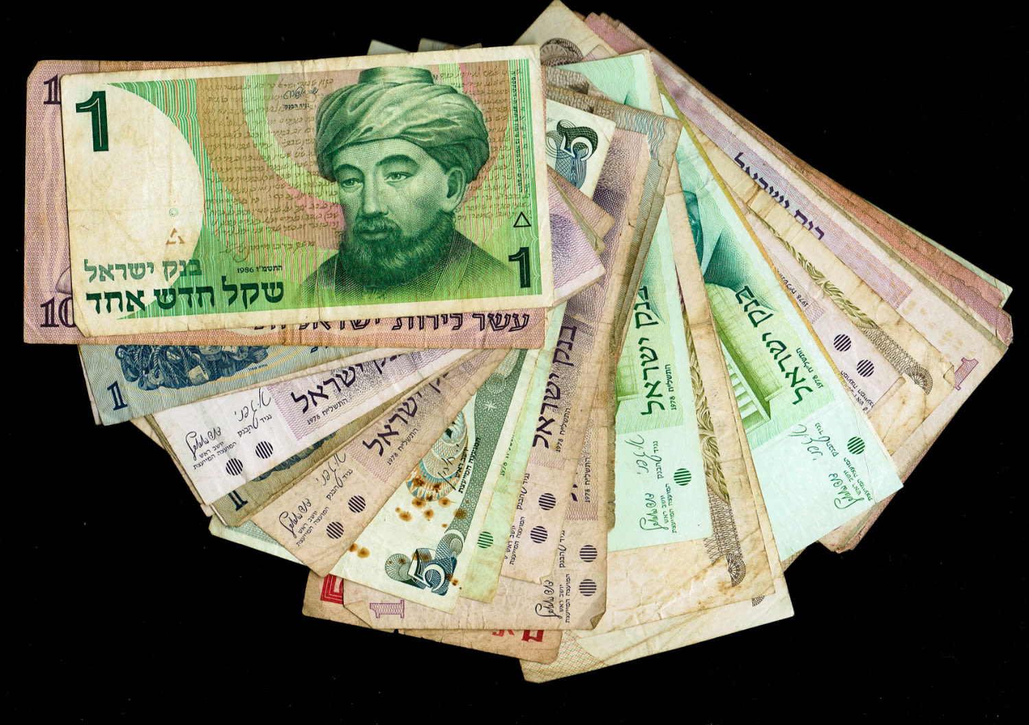 Israel - a huge lot of banknotes, a large amount of banknotes from different series of the State of Israel ... - 1 8