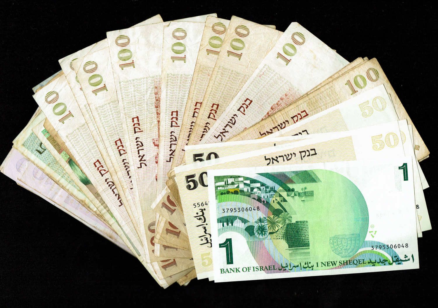 Israel - a huge lot of banknotes, a large amount of banknotes from different series of the State of Israel ... - 1 11