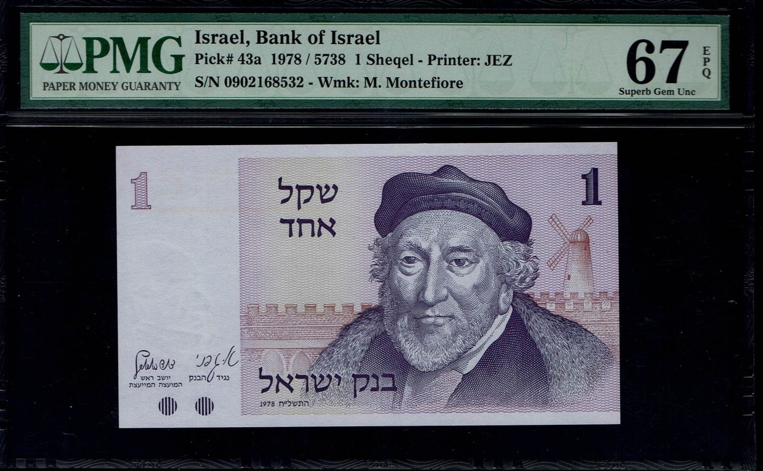 Israel - 3 banknotes of 10 Lirot 1973 - PMG 67 EPQ
The Gates series is the latest in Israeli lira ... - 1 3