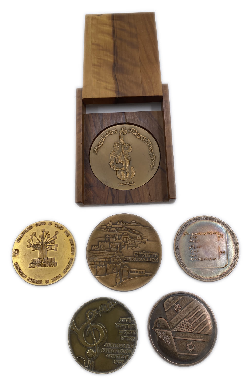 Israel - Lot of 6 bronze medals of the Government Coin and Medal Company - years and different situations - 1 1