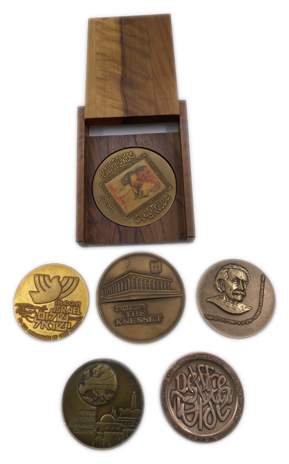 Israel - Lot of 6 bronze medals of the Government Coin and Medal Company - years and different situations - 1 0