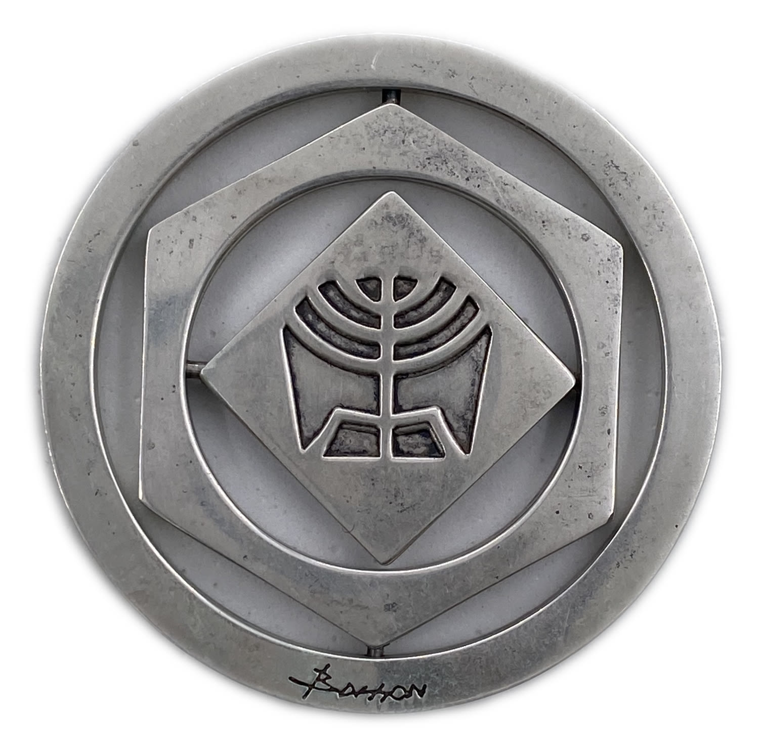 Israel - Revolving silver medal - 925 silver, 40 g 50 mm.
A medal revolves around the imprinting of the ... - 1 0