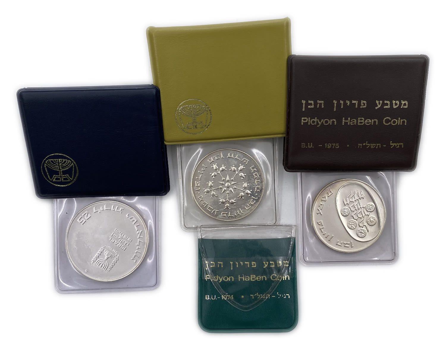 Israel - 4 silver coins The redemption of the son in the years 1974, 1975, 1976, 1977
Total silver ... - 1 1