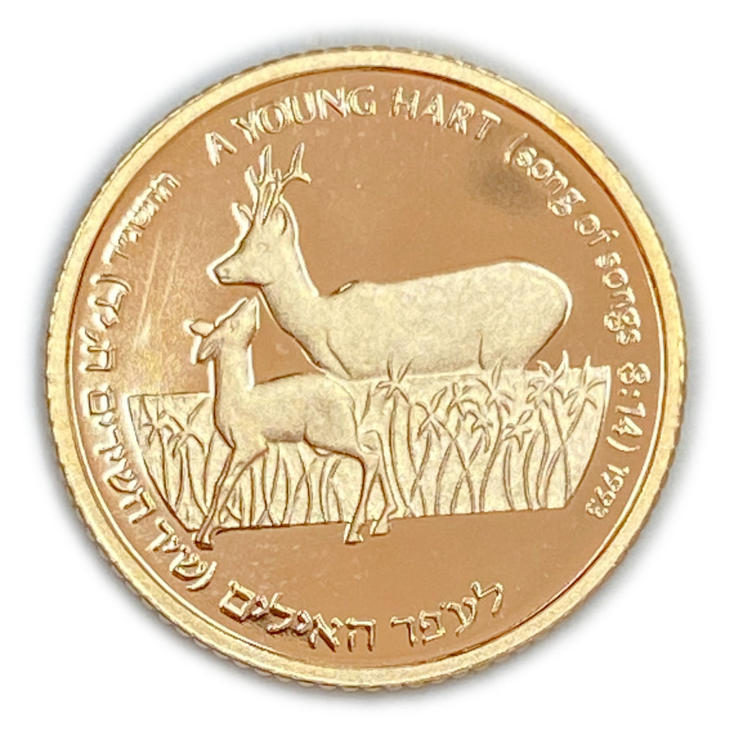 Israel - Ofer and the apple 1 shekel - gold 900, 3.46 g, 18 mm
"Flora and Fauna in the Song of Songs" ... - 1 1