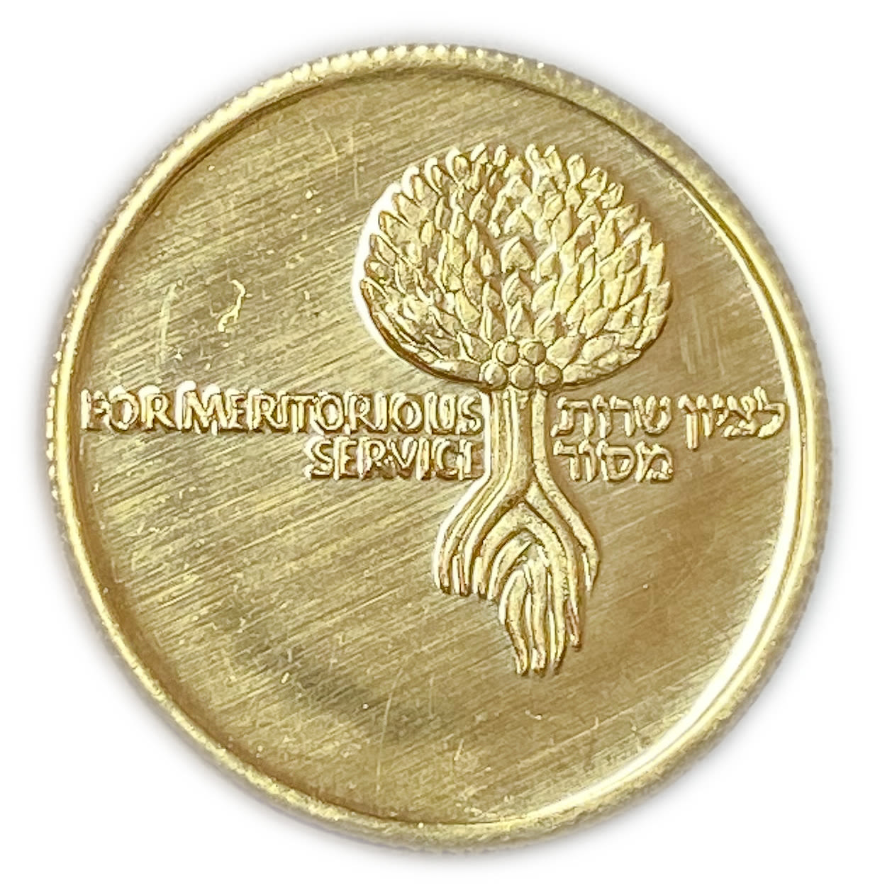 Israel - Retirement - Meritorious Service - Gold , 4.4 g, 18 mm.
Only 10% fees + ... - 1 1
