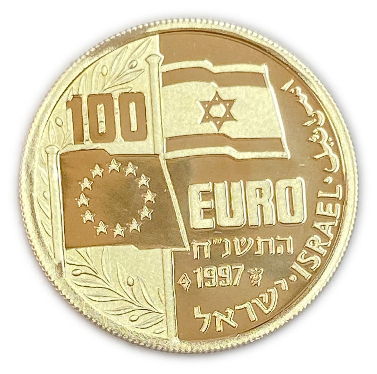 ISRAEL - Yitzhak Rabin - 100 Euro 1997 - Gold 916, 3.5 g , 20.8 mm
Only 10% fees + VAT on ... - 1 0