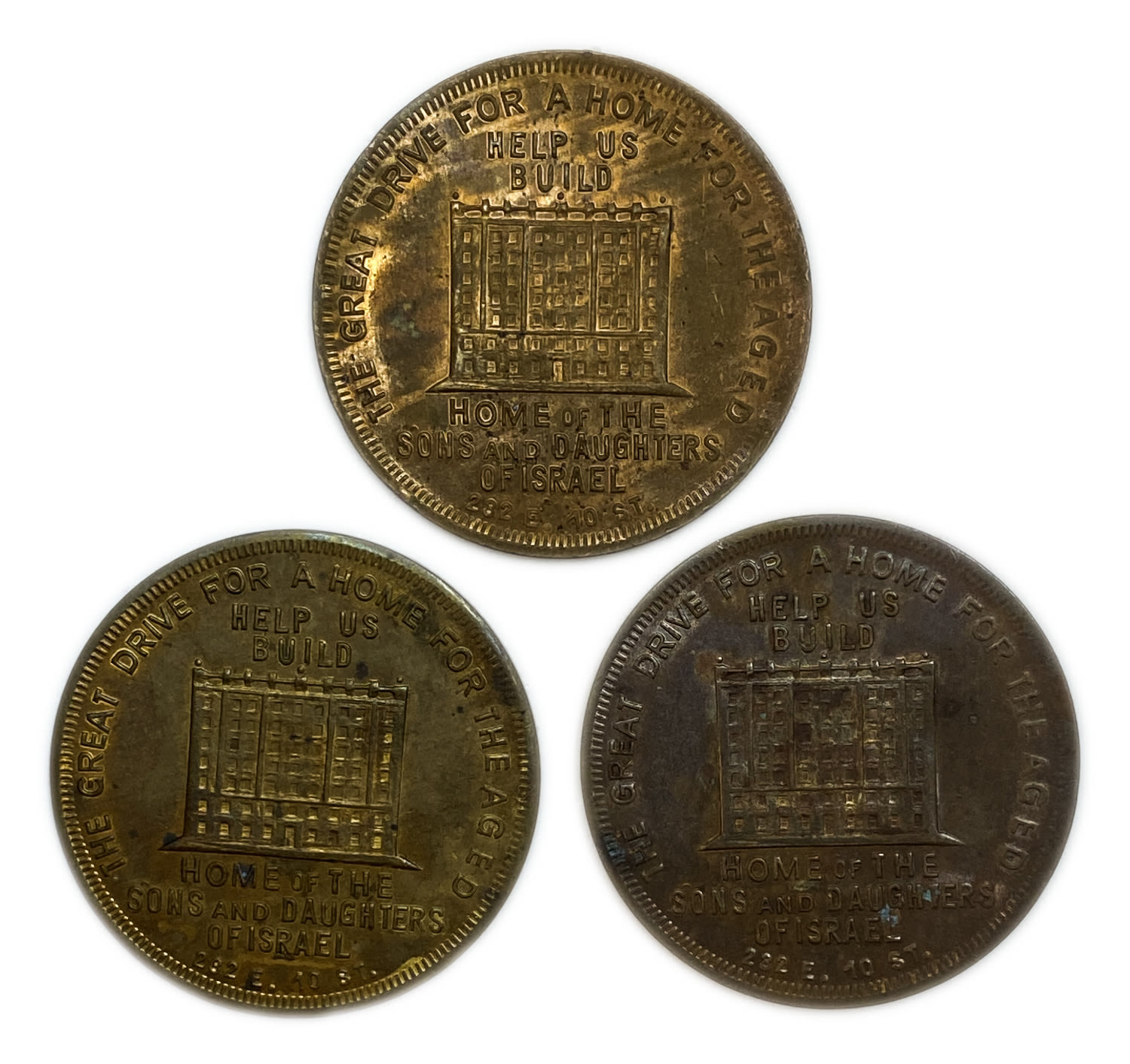 Judaica / Zionism - Donation token - Jewish aged home - USA - 20'
donation tokens of $1 for Jewish ... - 1 1
