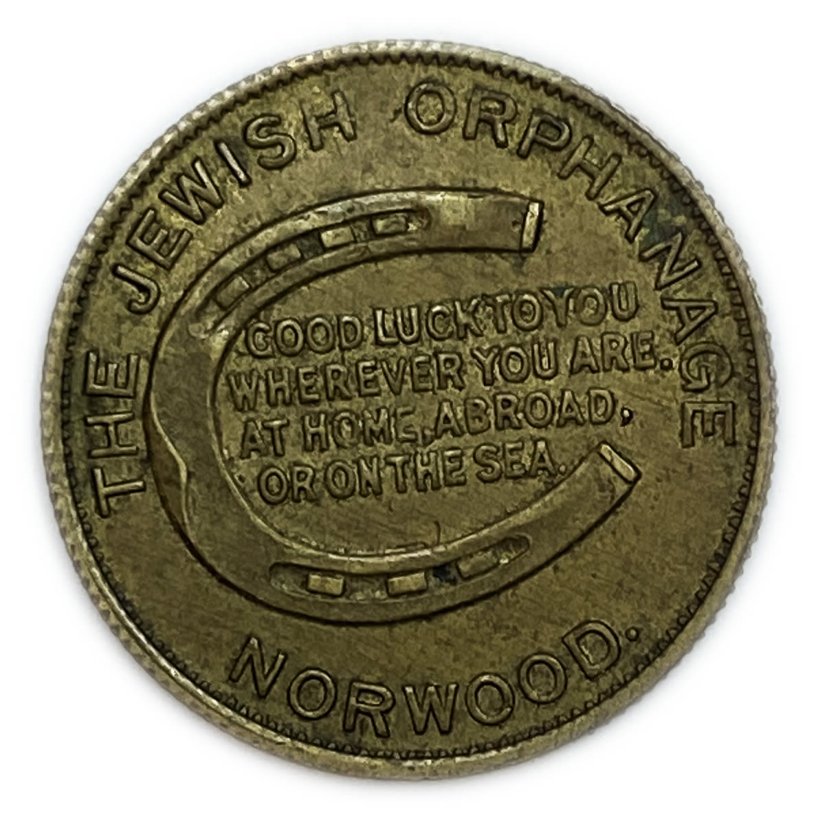 Judaica / Zionism - Token - the Jewish orphan house - UK
Obverse: The Jewish Orphanage Norwood around ... - 1 1