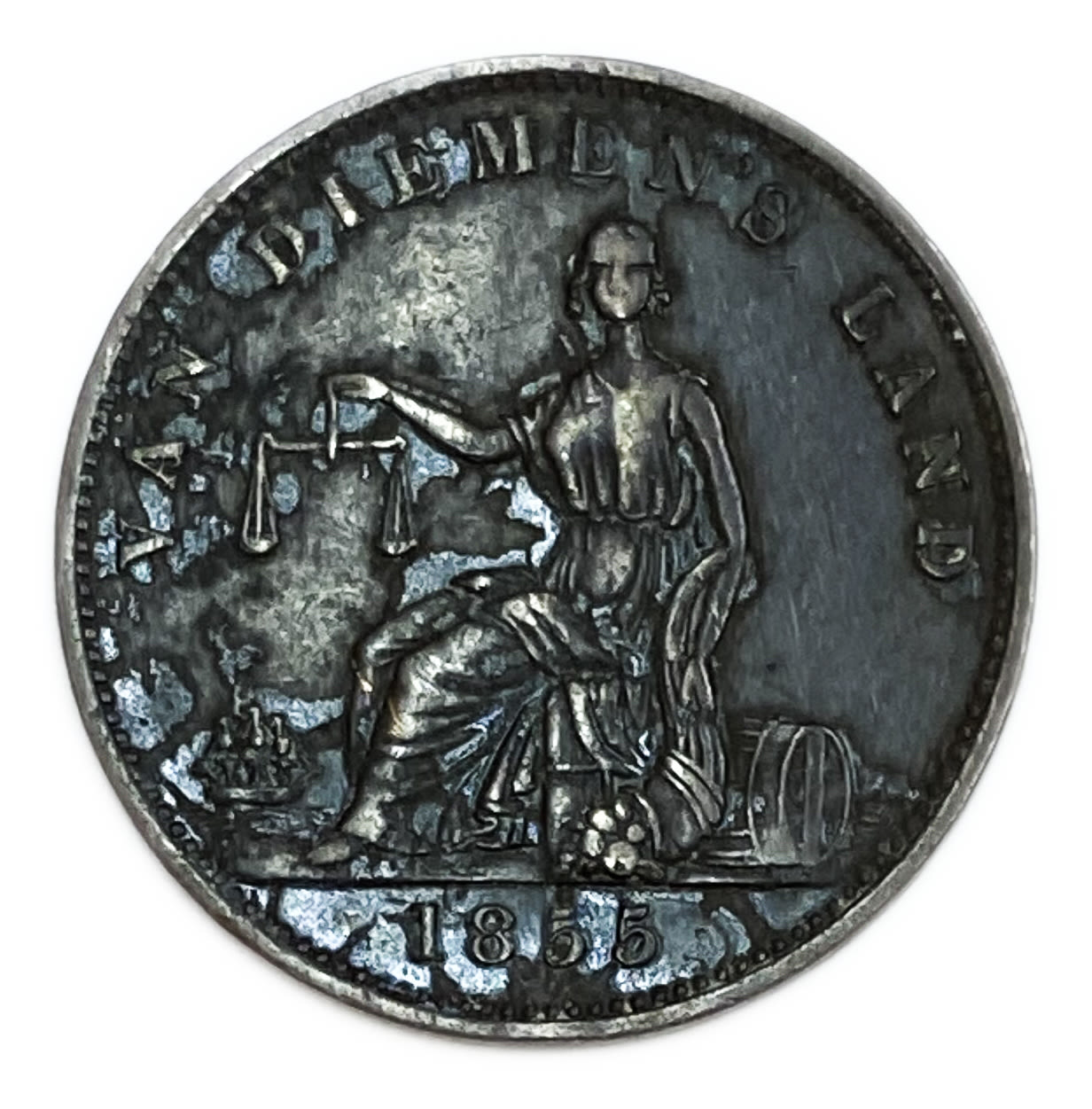 Judaica / Zionism - Australia Tasmania - Jewish Transition Token - 1855
Penny mule token issued by ... - 1 0