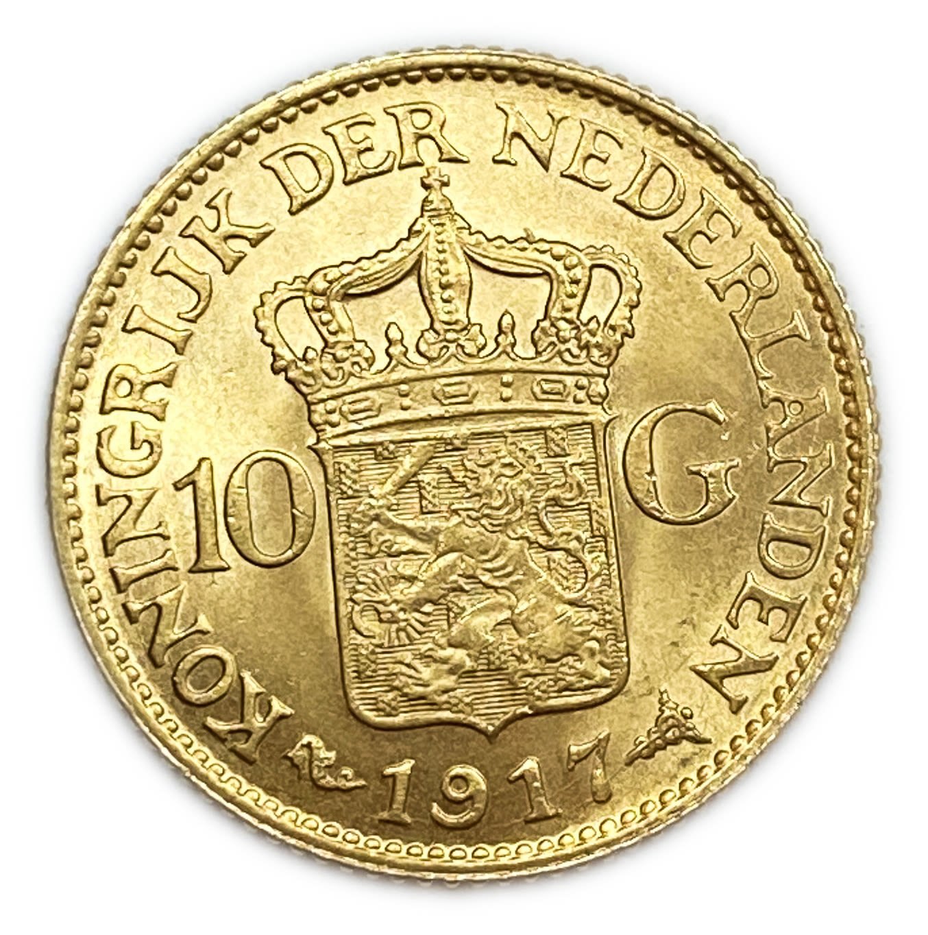 Nederland - 10 Gulden 1917 - Wilhelmina - Gold 900, 6.72g, 22.5mm
Only 10% fees + VAT on this ... - 1 1