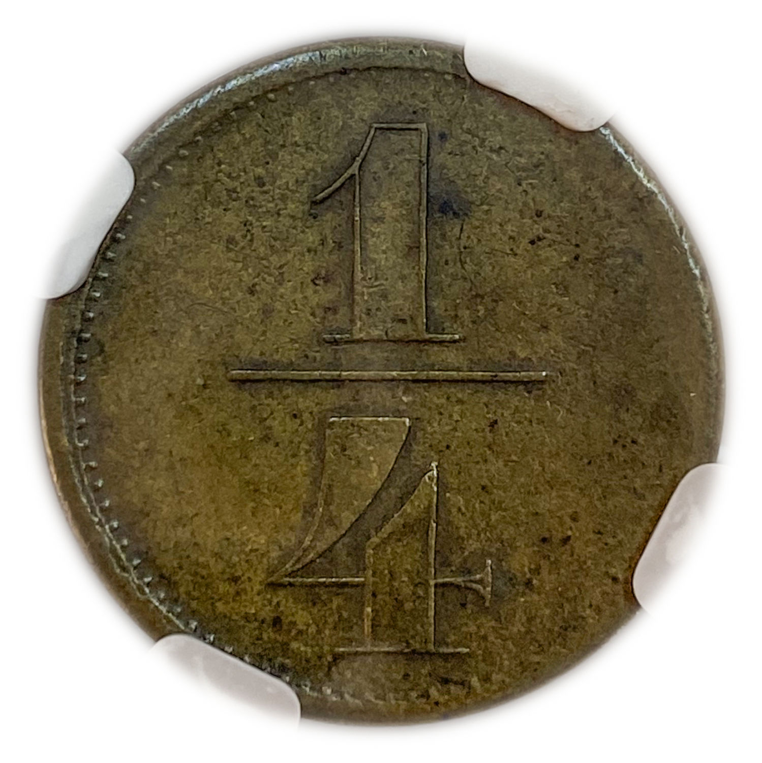 Palestine - Templar colonies tokens - 1/4 Para 1880-1917 - B&C - Very Rare - NGC 45
Few are known ... - 1 0