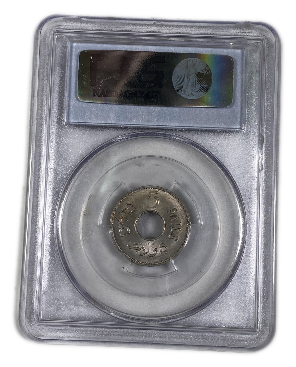 Palestine - 5 Mils 1927, 1941, 1946 - PCGS 64, 58
MIL, was the Hebrew name of the coin that was legal ... - 1 6