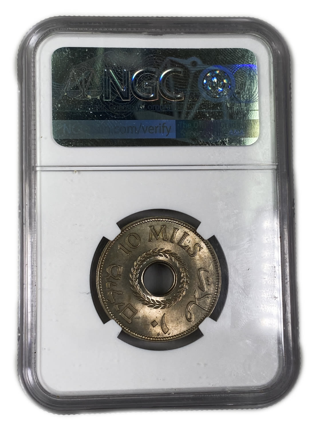 Palestine - 10 Mils 1939 - NGC 65
MIL, was the Hebrew name of the coin that was legal in Israel ... - 1 3