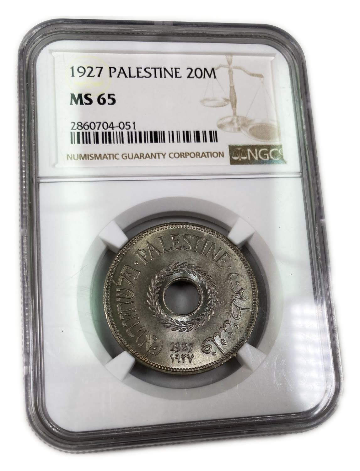 Palestine - 20 Mils 1927 - NGC MS 65
MIL, was the Hebrew name of the coin that was legal in Israel ... - 1 2