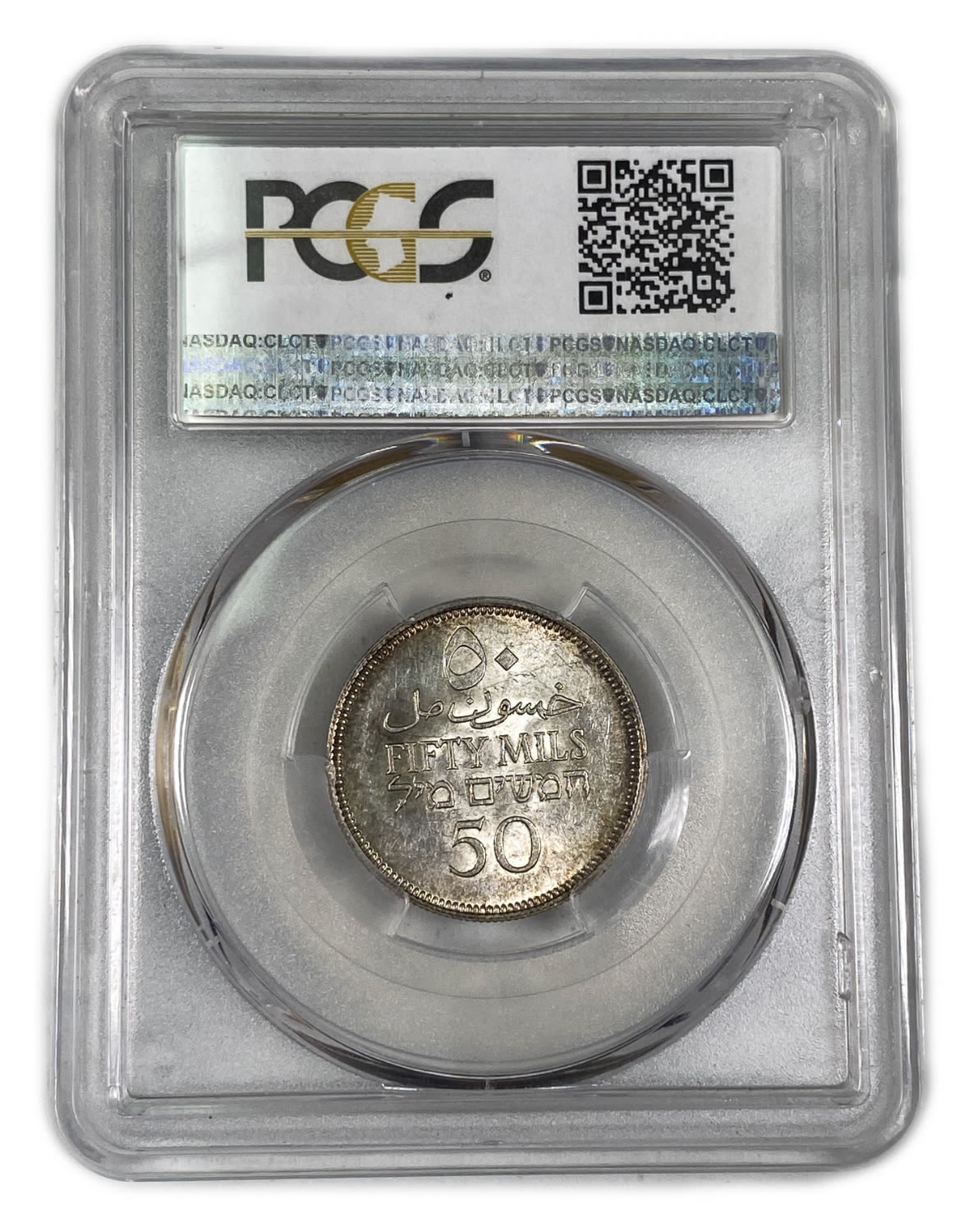 Palestine - Pair coins of 50 Mils 1935 - NGC 55, PCGS 58
Mil was the Hebrew name of the coin that was ... - 1 2
