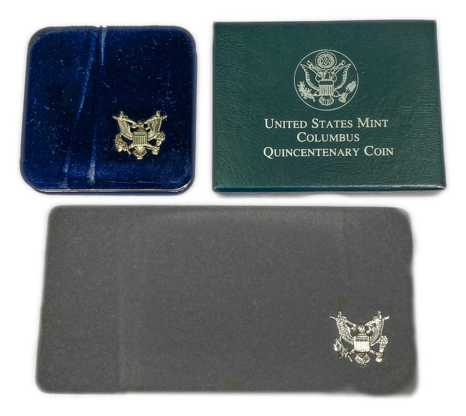 USA - Lot of 4 medals / silver coins, in the original cases - 1991, 1992, 1995 - UNC Conditions - 1 0