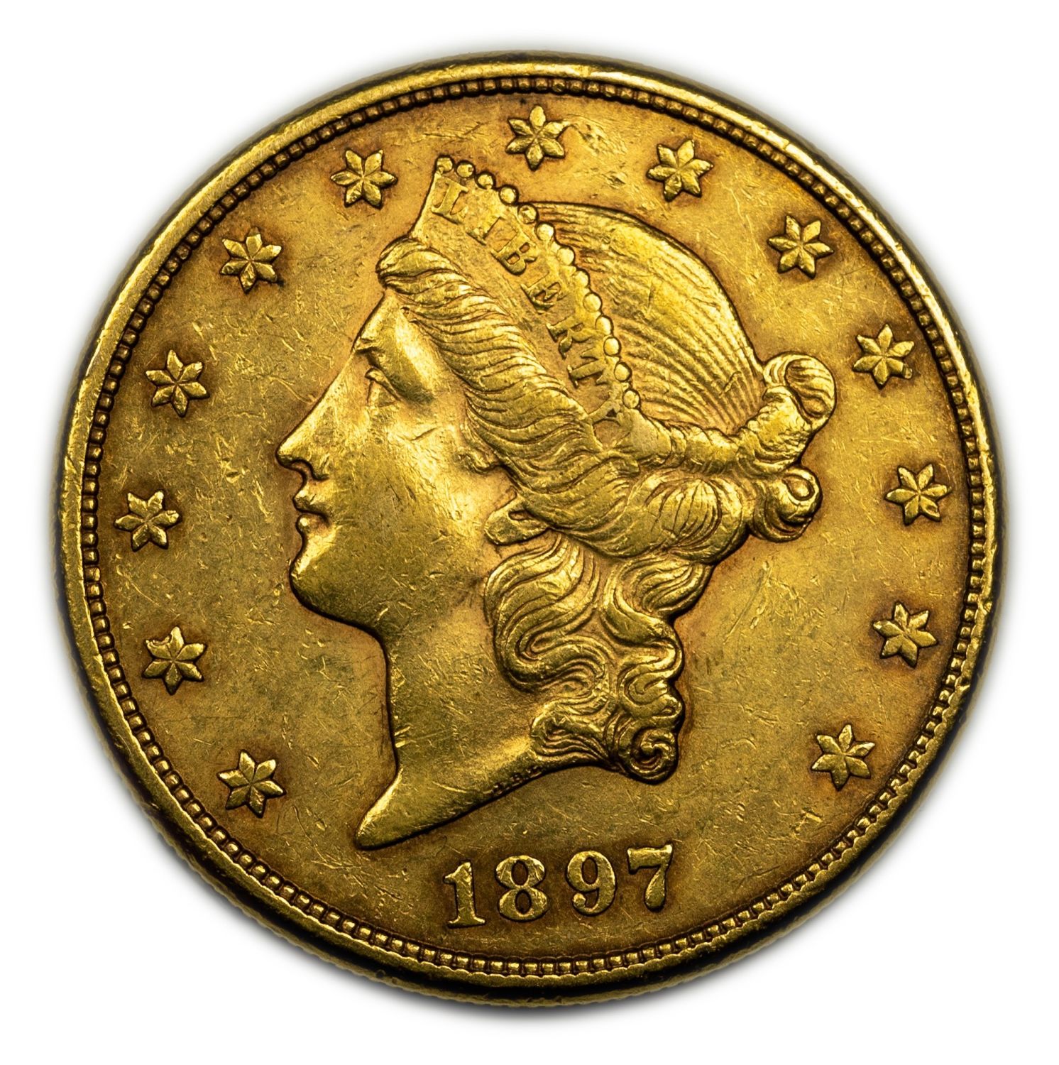 USA - 20 Dollars 1897 - Liberty Head - Double Eagle - Gold 900, 33.41, 34mm
Only 10% fees + VAT ... - 1 2
