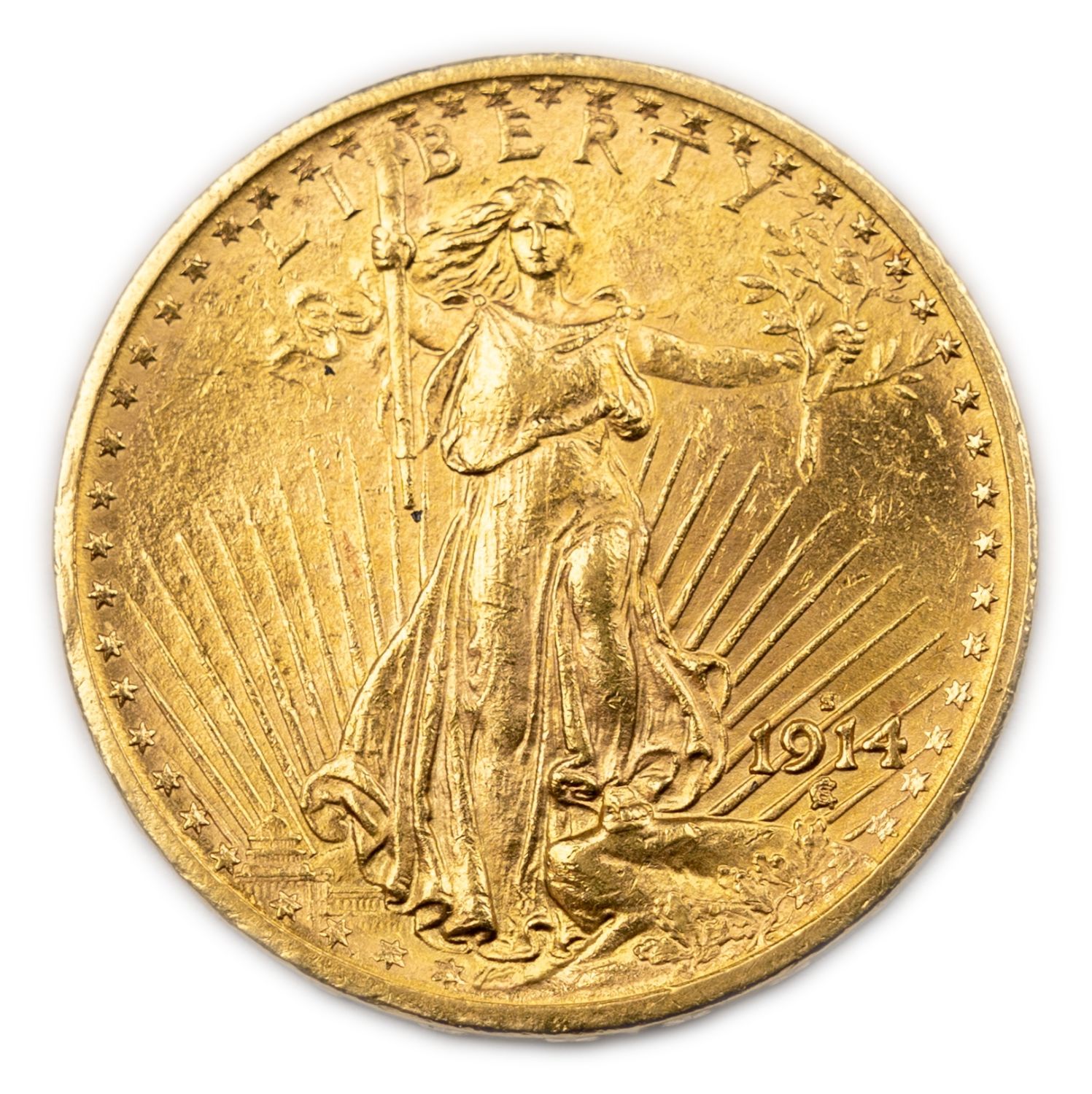 USA - 20 Dollars 1914 - Saint-Gaudens - Double Eagle - Gold 900, 33.42g, 34.1mm
Only 10% fees + ... - 1 0