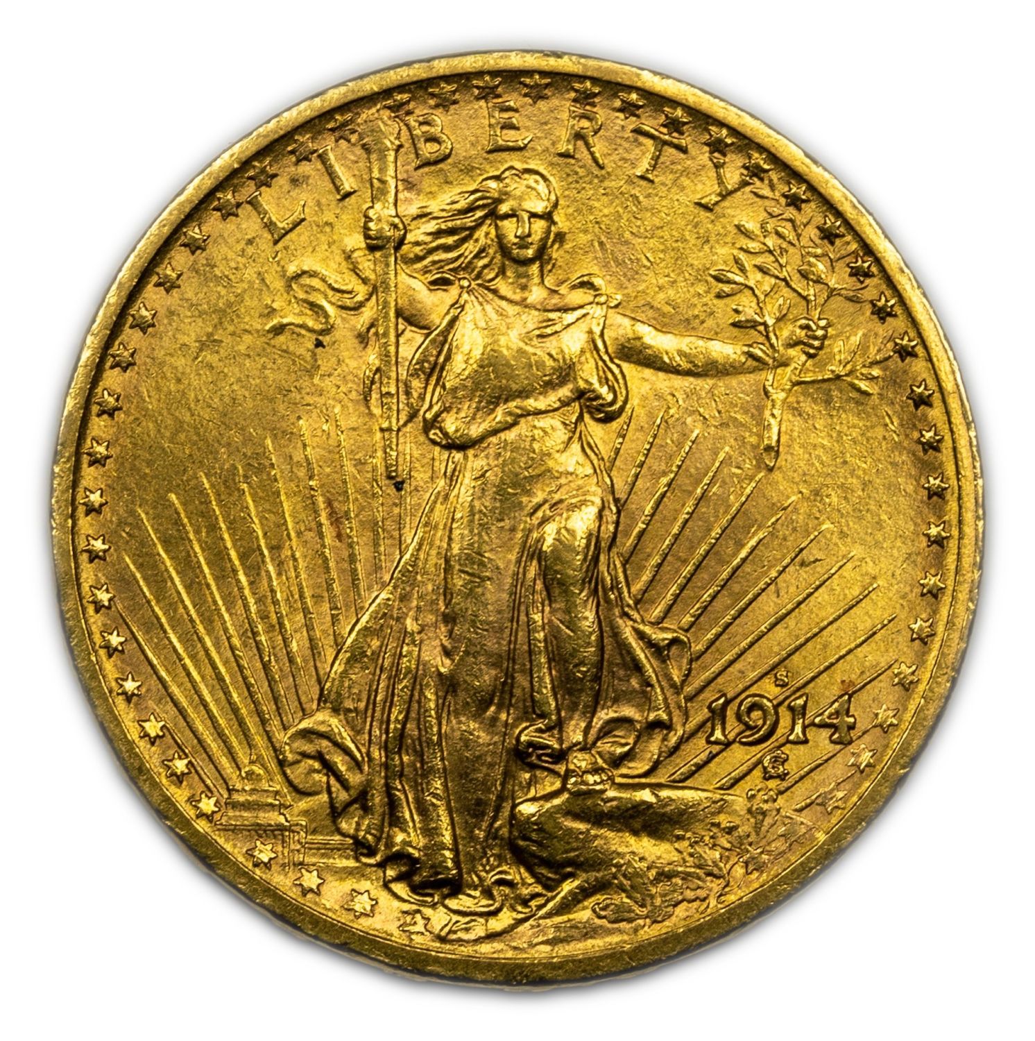 USA - 20 Dollars 1914 - Saint-Gaudens - Double Eagle - Gold 900, 33.42g, 34.1mm
Only 10% fees + ... - 1 2