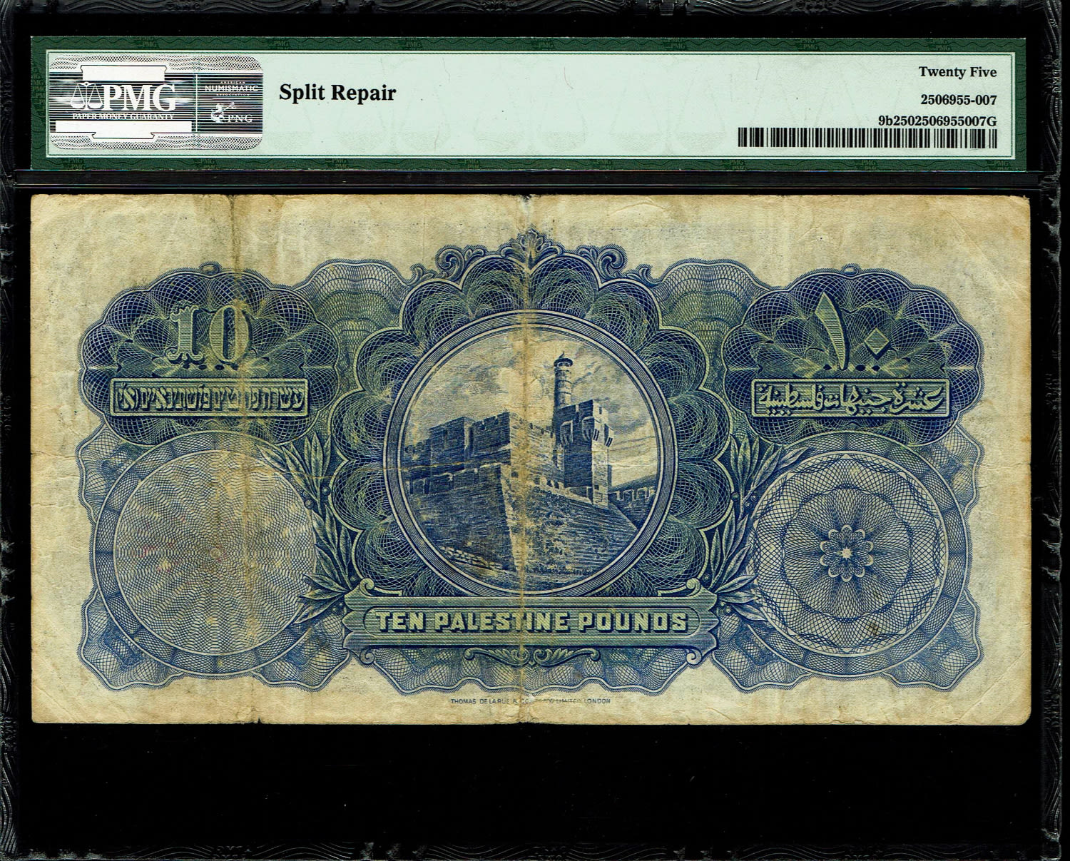 Palestine - 10 Pounds 1929 - PMG 25 - Prefix A
Banknote from 1929, a rare and difficult year to ... - 1 1