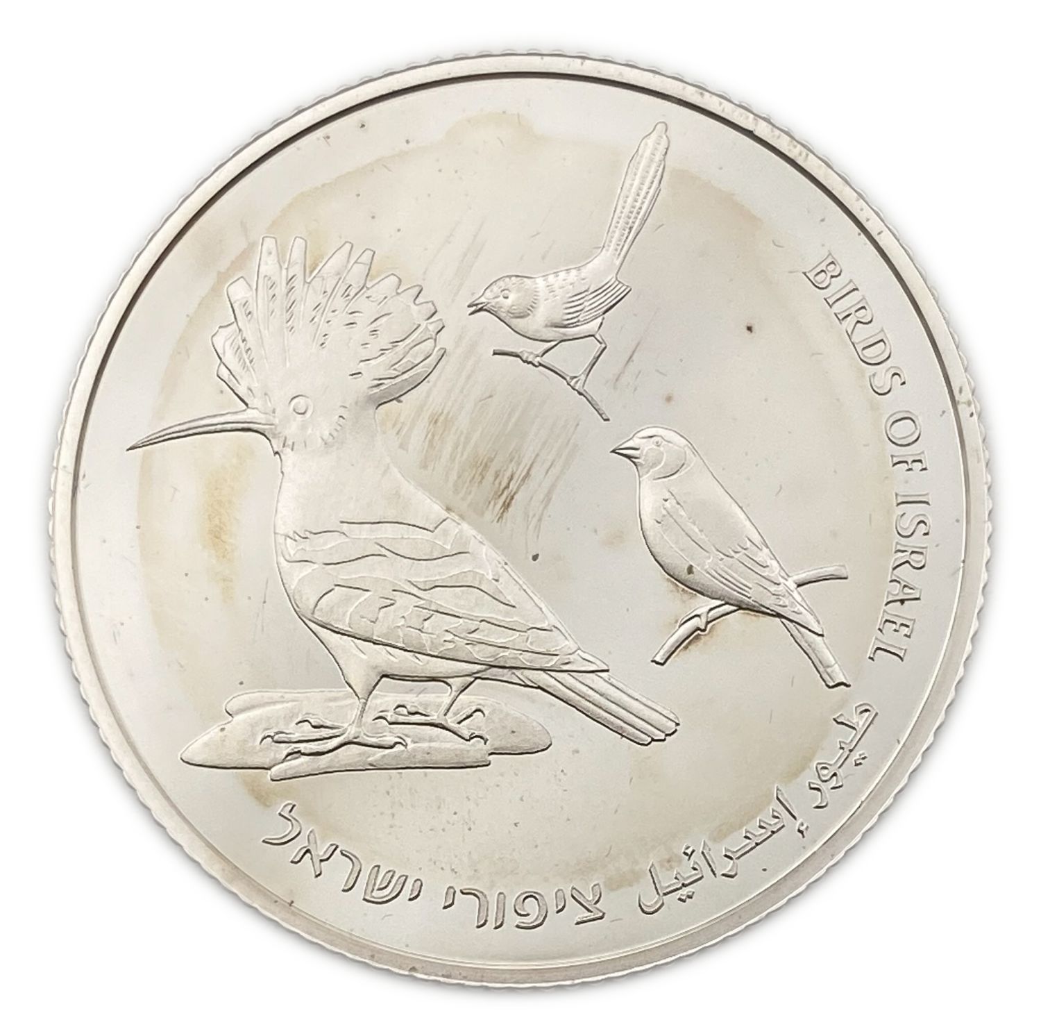 Israel - 2 Shekels 2009 - Birds of Israelת Independence Day Coin - Silver 925, 28.8g, 38.7mm
In honor ... - 1 1