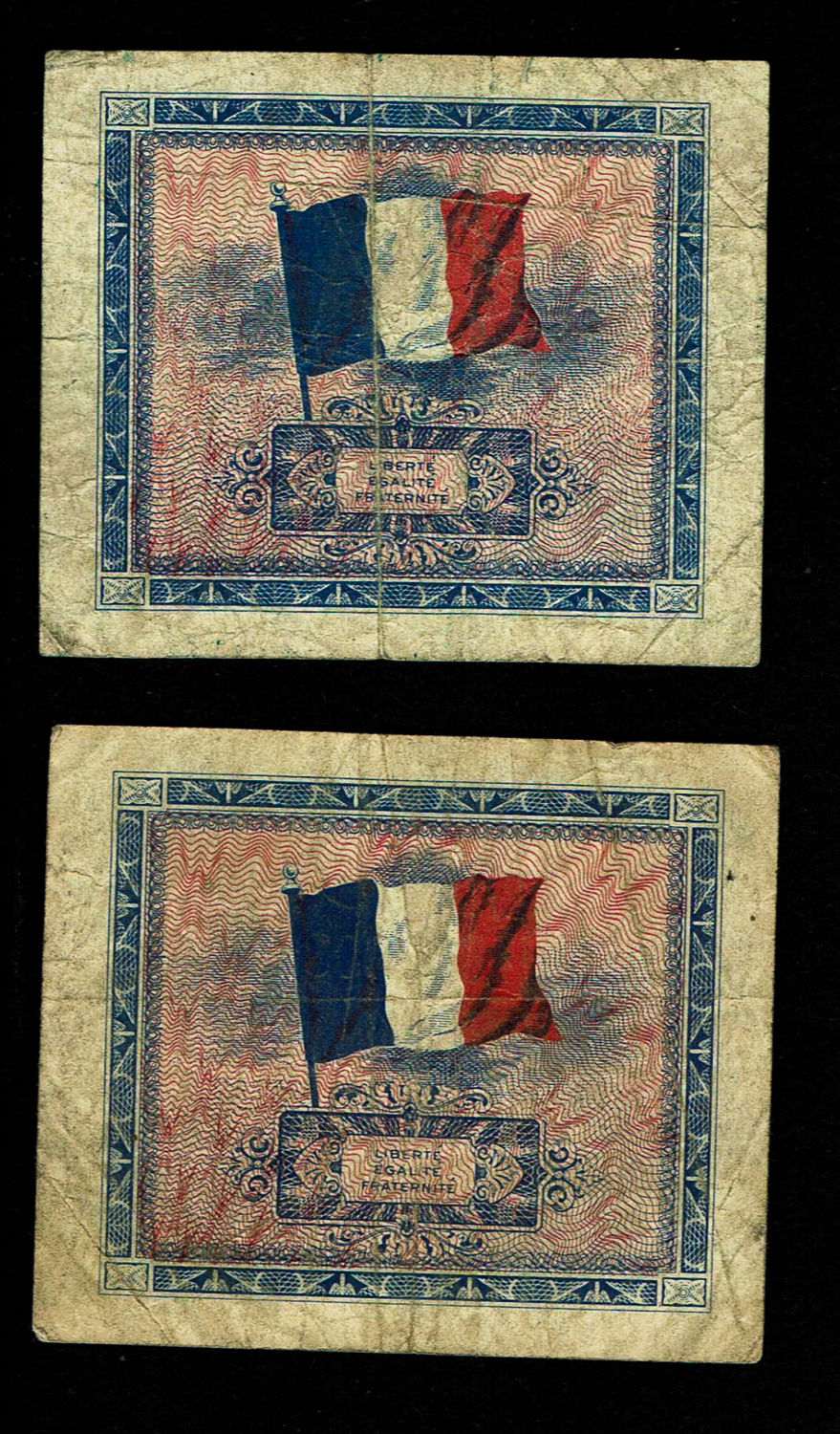 France - 2, 5 francs 1944 - World war 2 - Allied Military Currency
This bank note was made in the United ... - 1 1