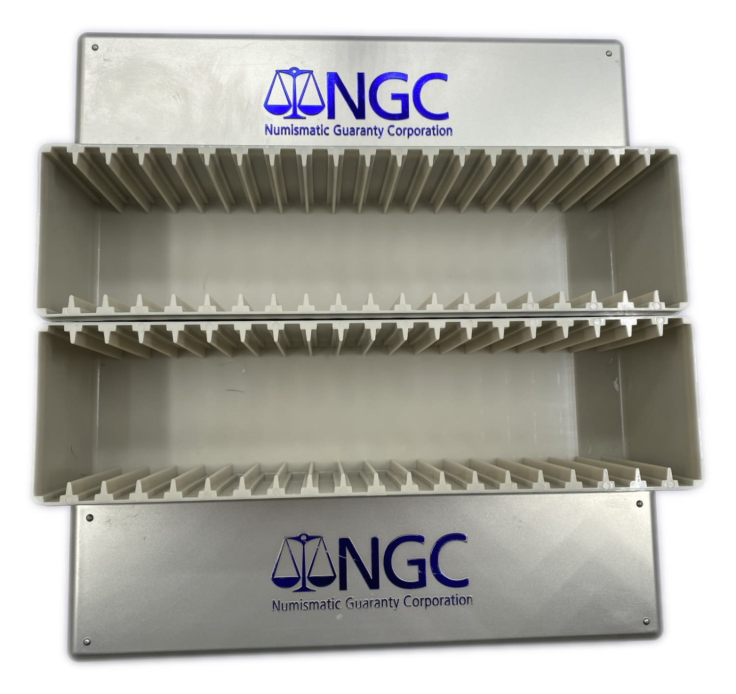 A pair of NGC graded coins storage boxes, also suitable for PCGS graded coins. - 1 1