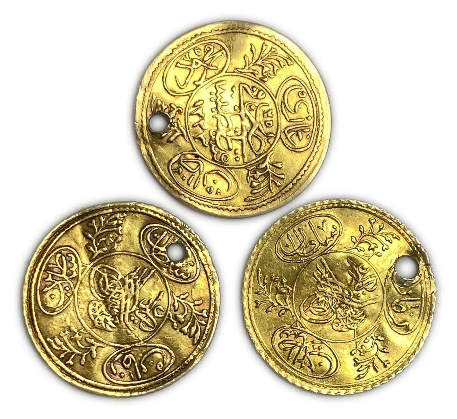 Ottoman Empire - Lot of 3 coins AH 1223 Hayriye - Mahmud II - Gold 873, 5.03g
Only 10% fees + VAT on ... - 1 1