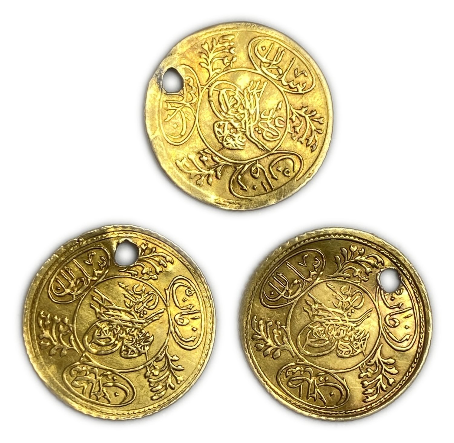 Ottoman Empire - Lot of 3 coins AH 1223 Hayriye - Mahmud II - Gold 873, 5.13g
Only 10% fees + VAT on ... - 1 0
