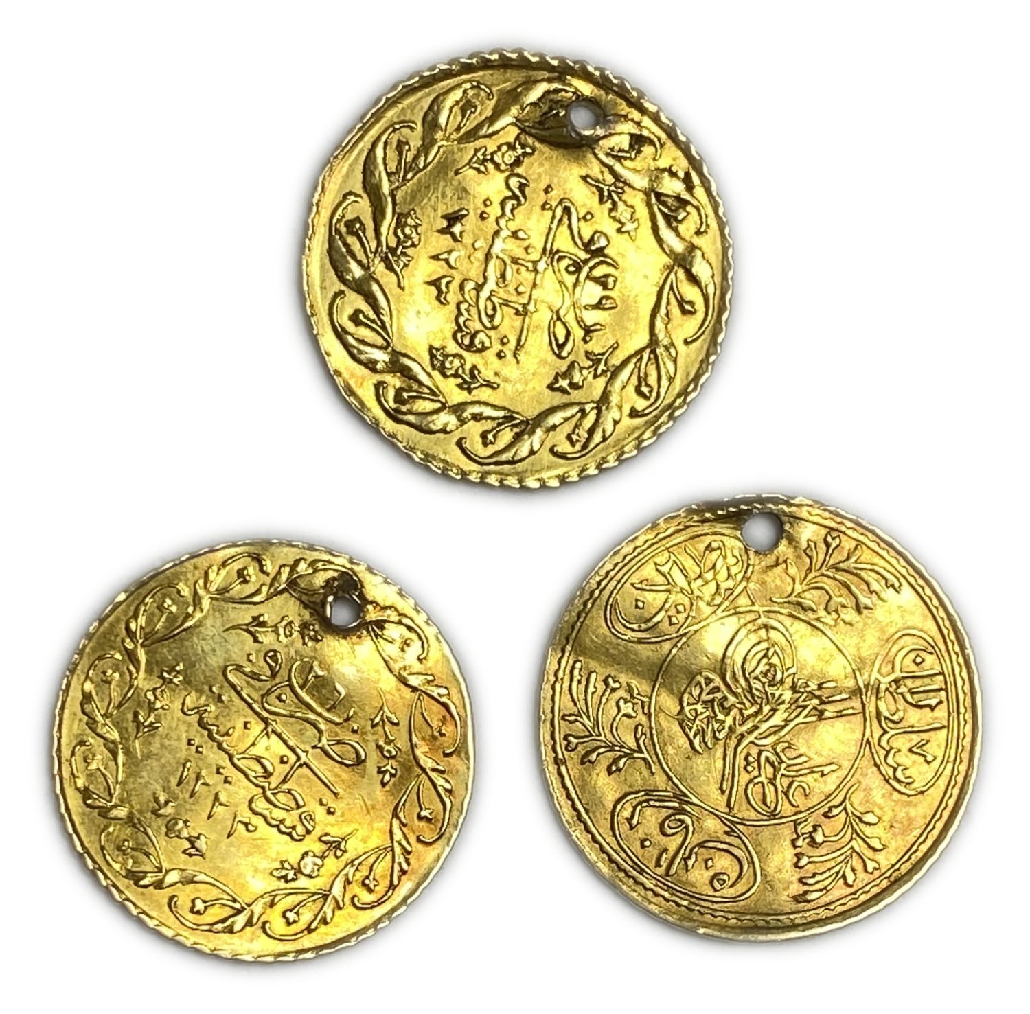 Ottoman Empire - Lot of 3 coins AH 1223 Hayriye - Mahmud II - Gold 873, 4.67g
Only 10% fees + VAT on ... - 1 0