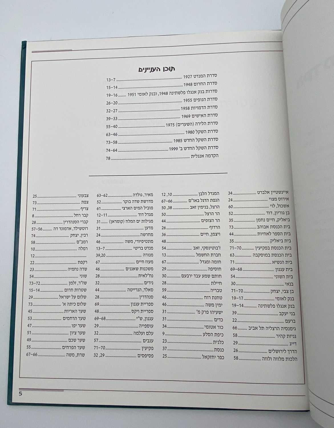Numismatics Literature - Take Notes, People and Places in Bankntes of Israel - Yigal Arkin - Hebrew and ... - 1 6