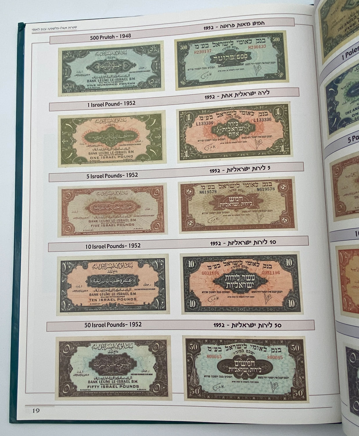 Numismatics Literature - Take Notes, People and Places in Bankntes of Israel - Yigal Arkin - Hebrew and ... - 1 1