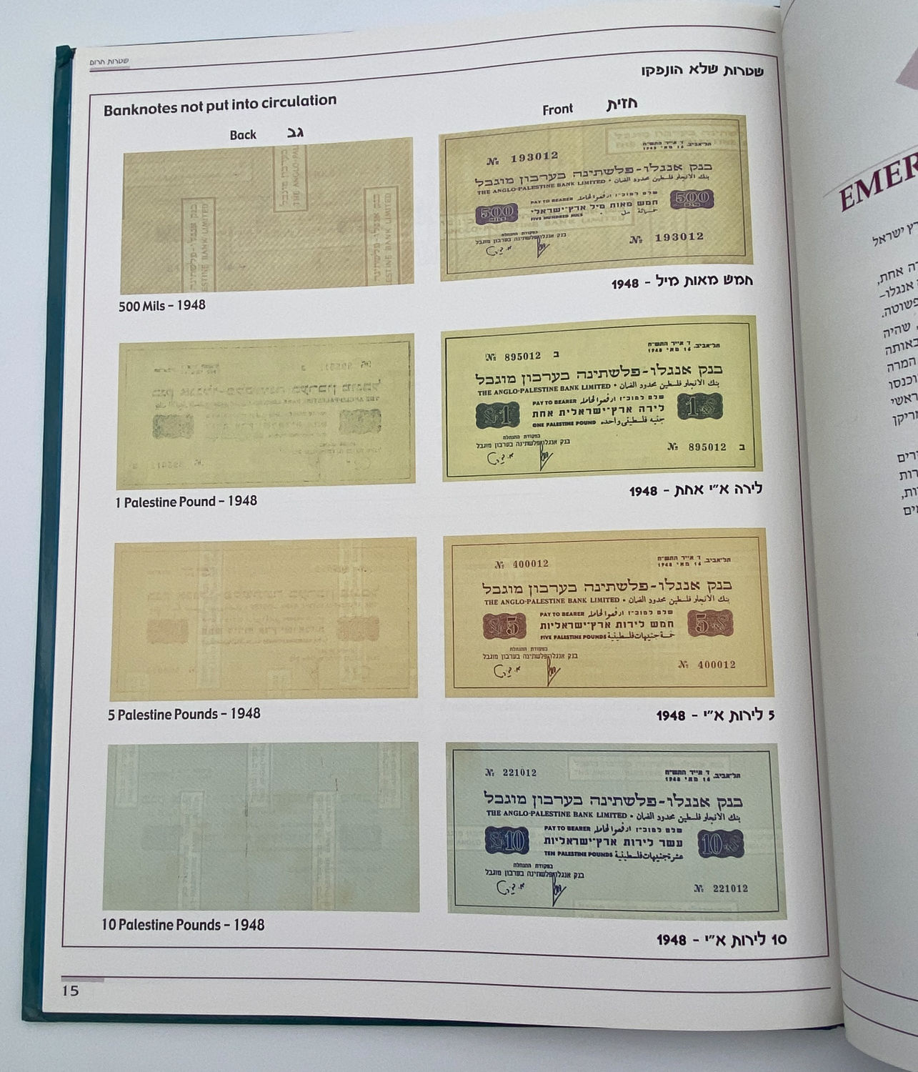 Numismatics Literature - Take Notes, People and Places in Bankntes of Israel - Yigal Arkin - Hebrew and ... - 1 11