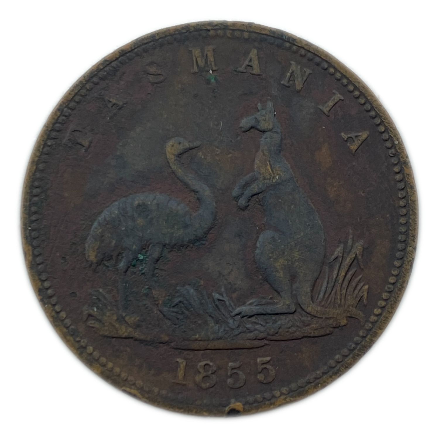 Judaica / Zionism - Australia, Tasmania 1 Penni 1855 - Levi Abrahams
Copper One Penny Token ... - 1 0