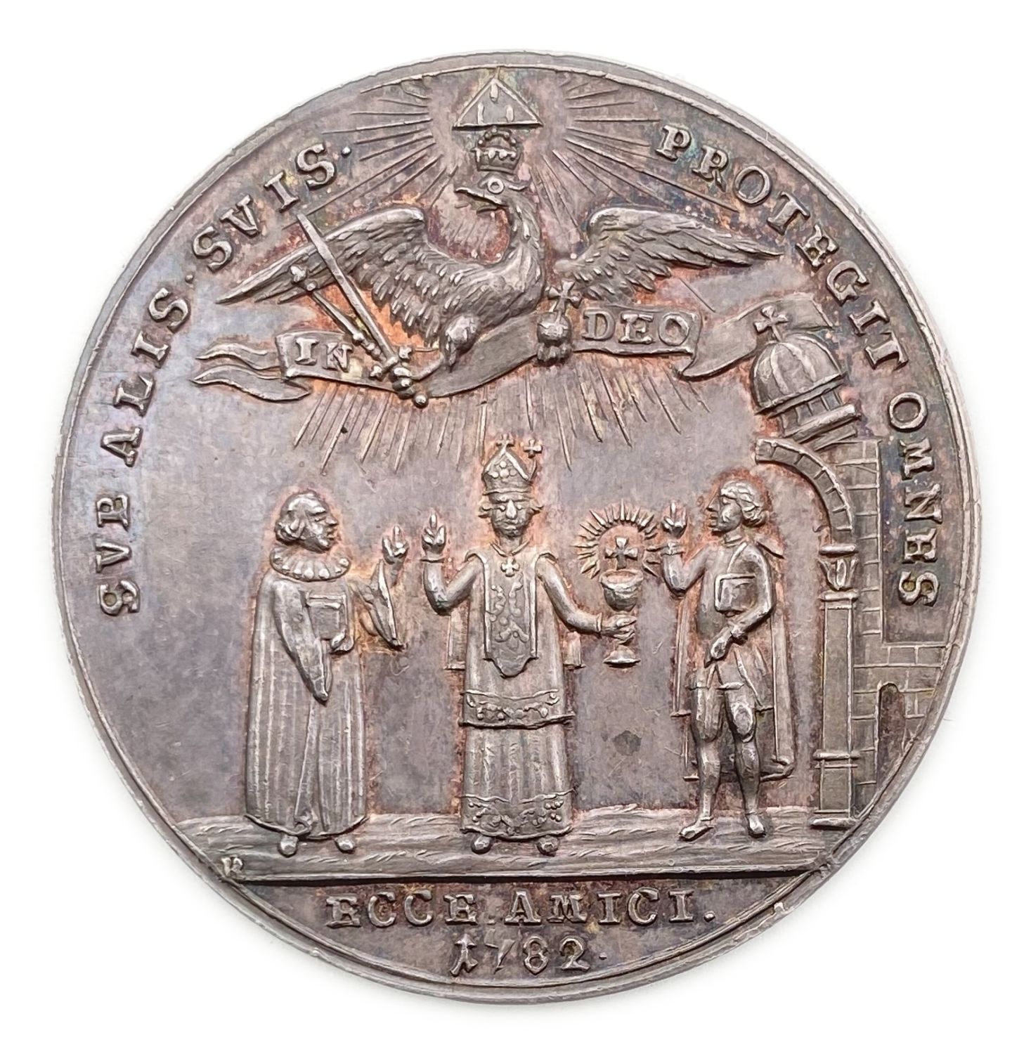 Judaica / Zionism - "Protestant & Jewish Religious Freedom" commemorating toleration and coexistence of the ... - 1 0