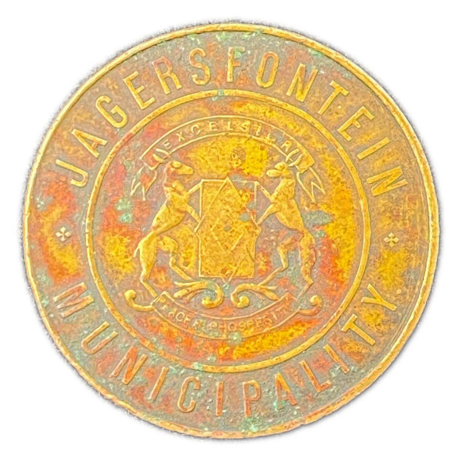 South Africa - a token used to receive 3 gallons of water - late 19th century - 1 0
