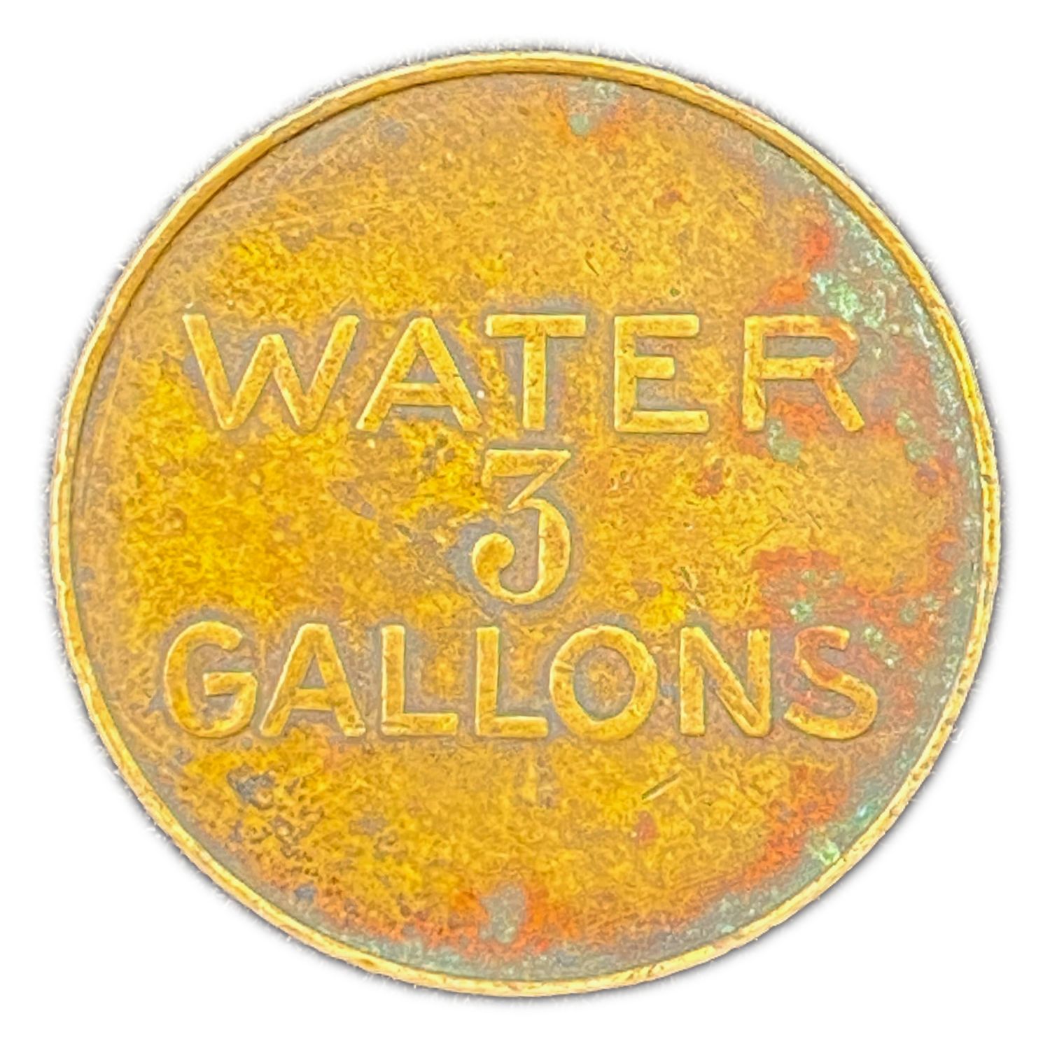 South Africa - a token used to receive 3 gallons of water - late 19th century - 1 1