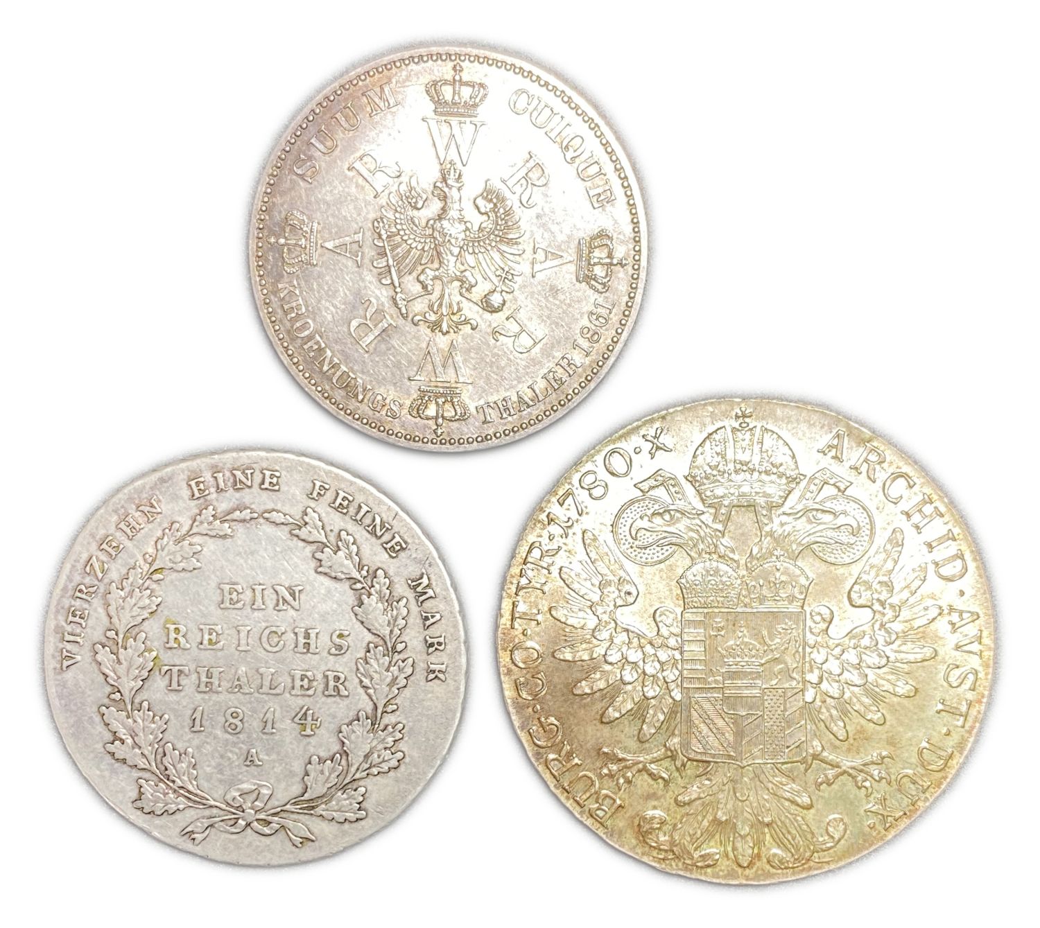 Germany - Lot of 3 silver coins - years and different conditions - 1 1