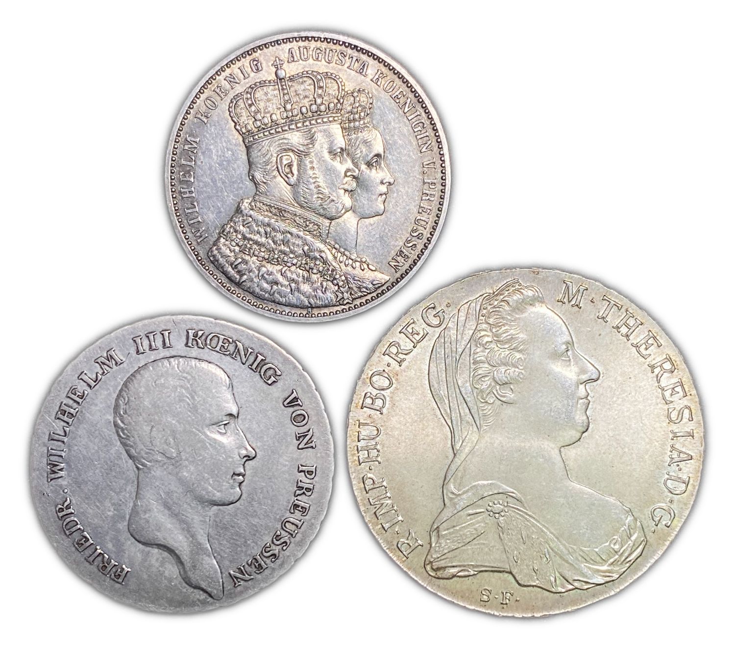 Germany - Lot of 3 silver coins - years and different conditions - 1 0