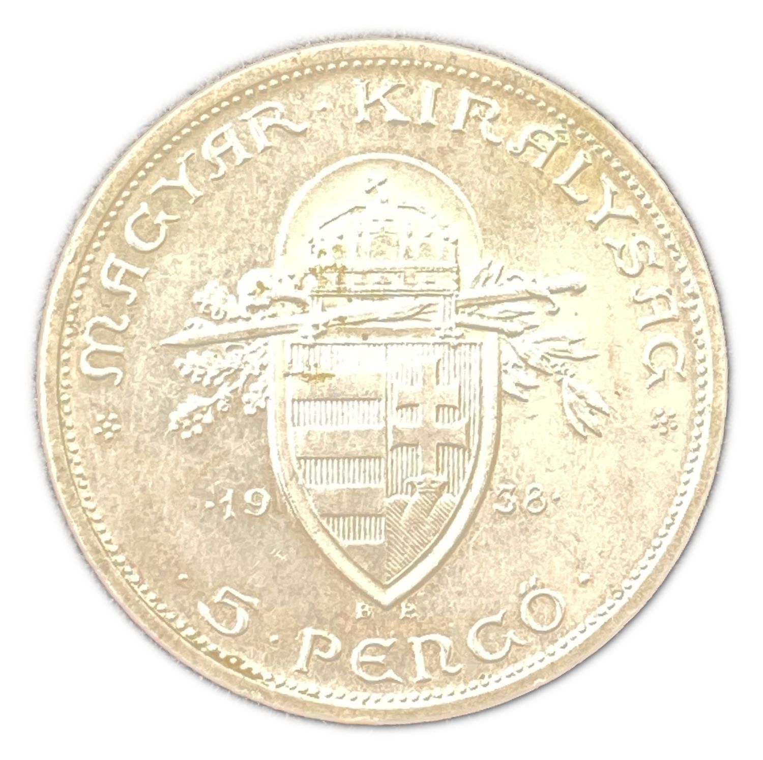Hungary - 5 Pengo 1938 - 900 years since the death of St. Istvan I - silver 640, 25 g, 36 mm - 1 0