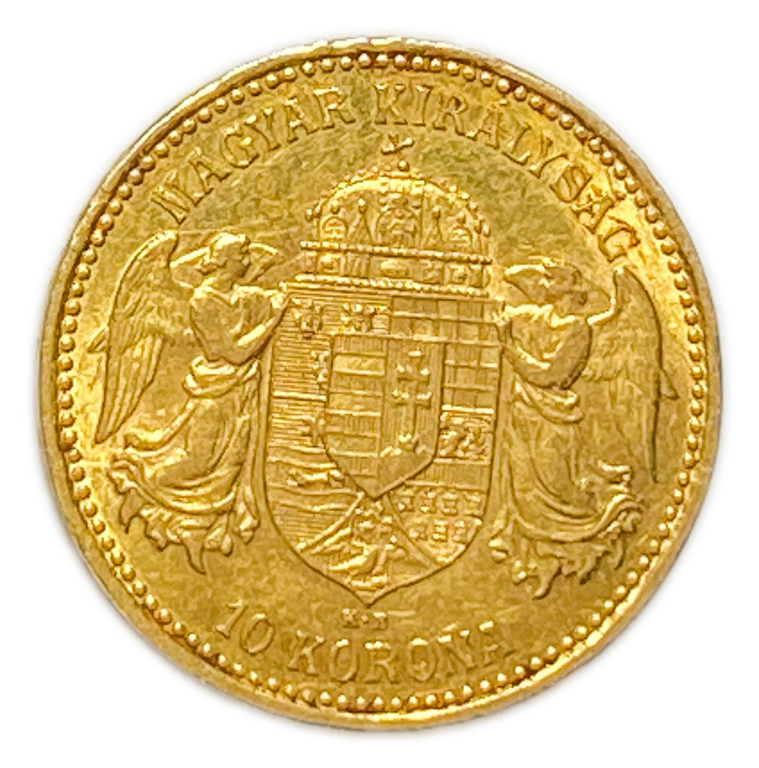 Hungary - 10 Korona 1898 - AU - Gold 900, 3.34g, 19 mm
Face: Emperor standing . Lettering: FERENCZ ... - 1 1