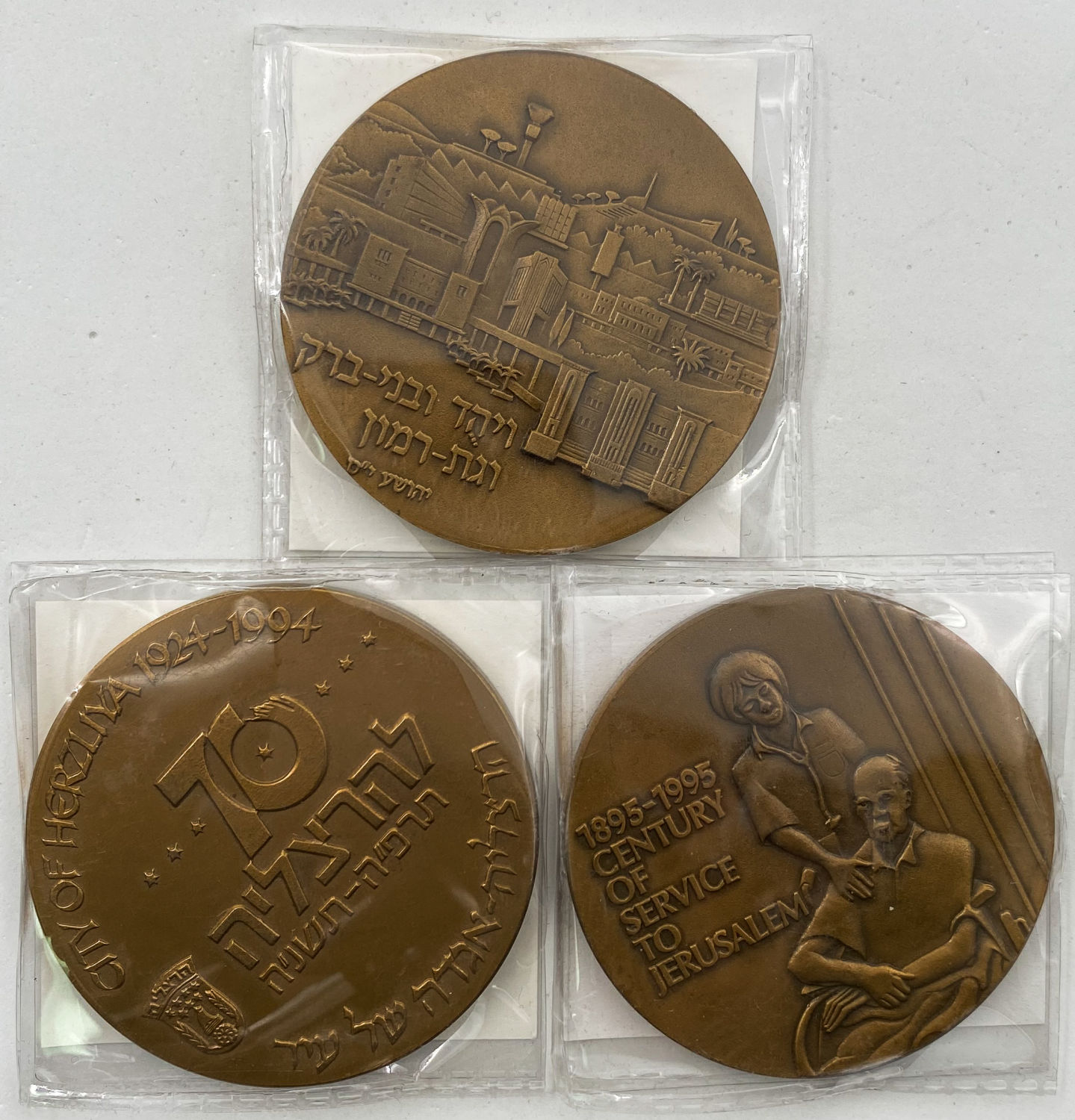 Israel - Lot of 8 medals from the Government Coin and medals Company in various subjects - Different years. ... - 1 5