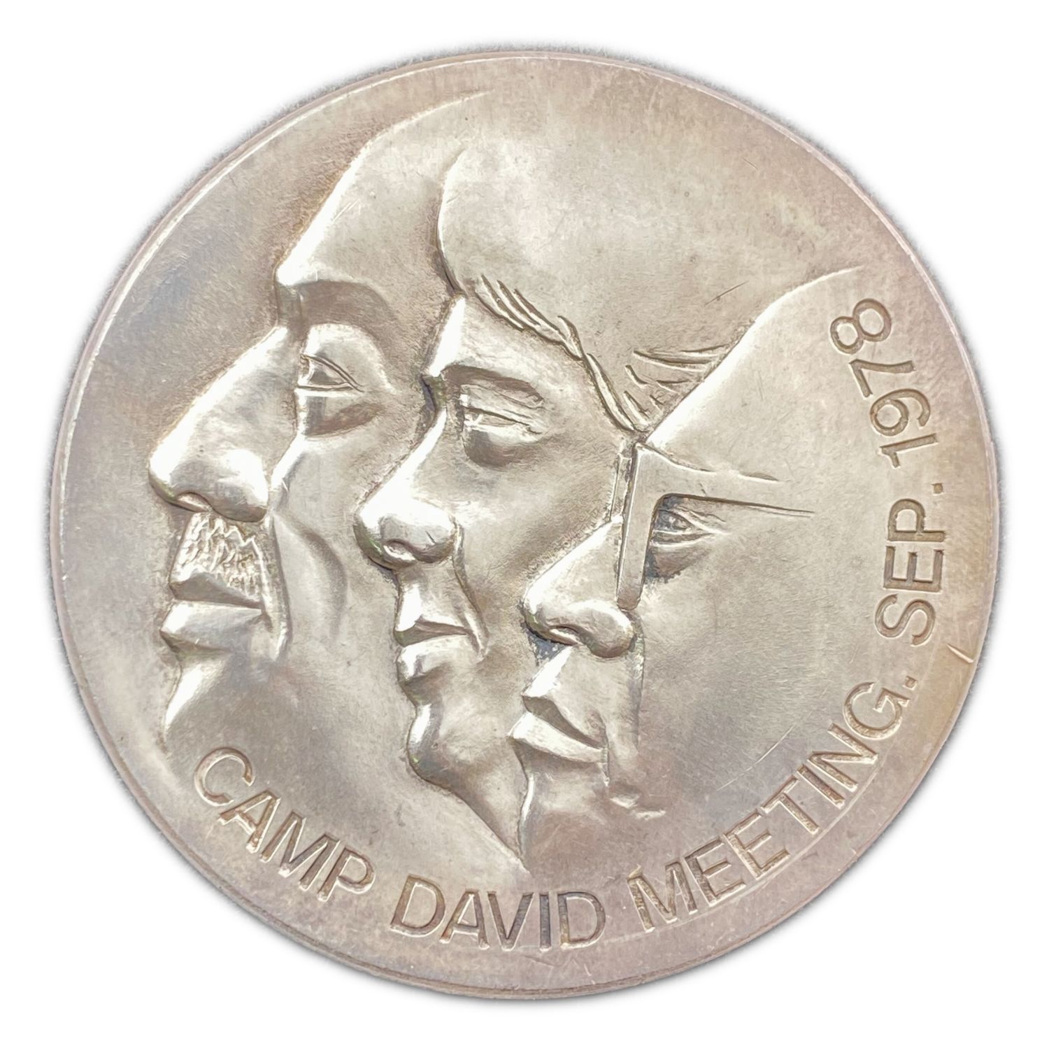 Israel - A pair of commemorative medals of Camp David - Golden Bronze - 1978
An old Israeli ... - 1 1