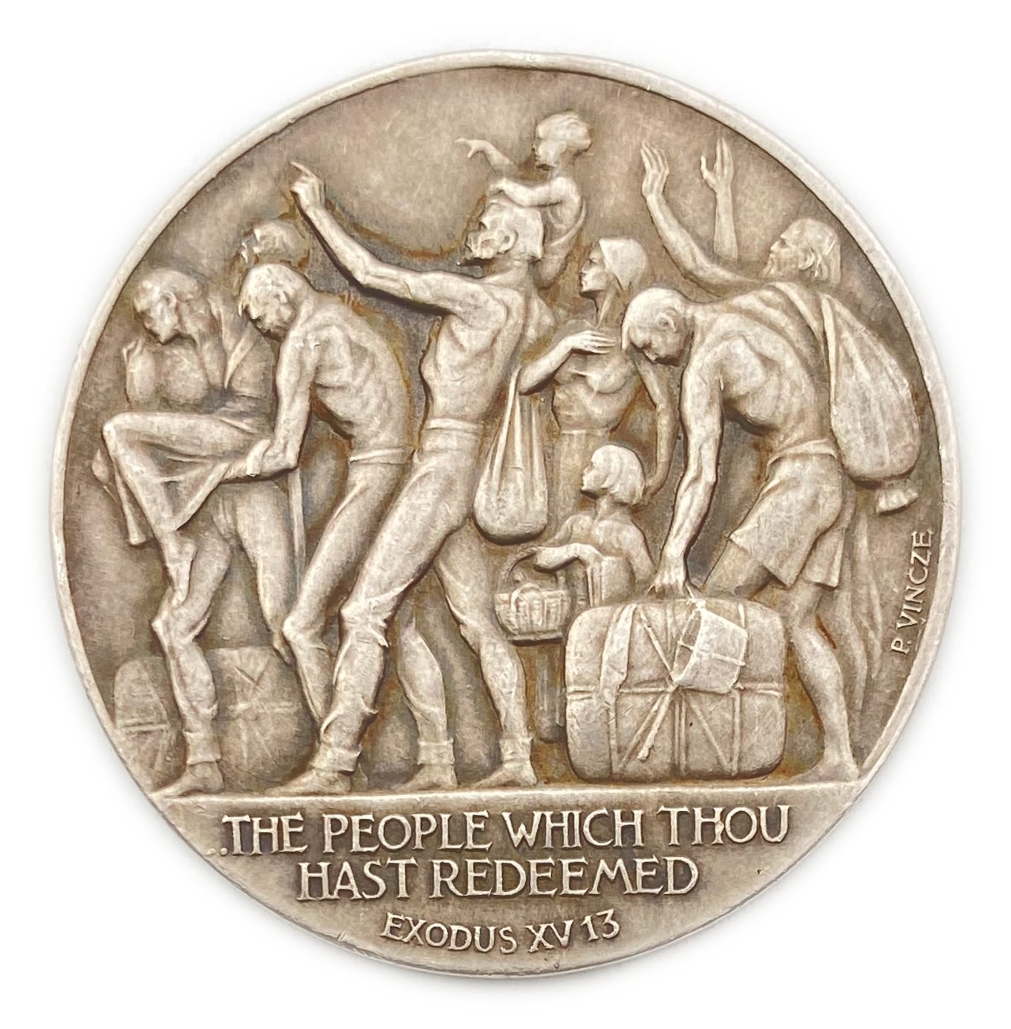 Israel - Exodus, "Am zo gaalta" - 935 silver, 38 mm, 36 g
The design of the medal is in the style of ... - 1 1